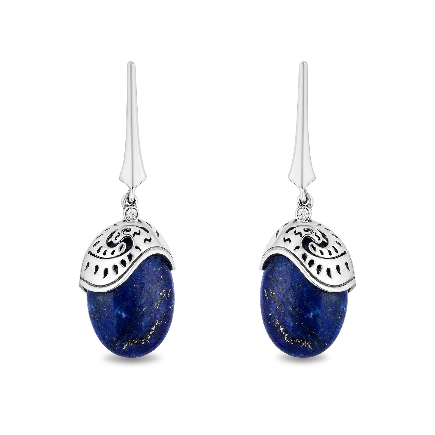 Enchanted Disney Fine Jewelry Sterling Silver with Diamond Accents Moana Dangle Earrings