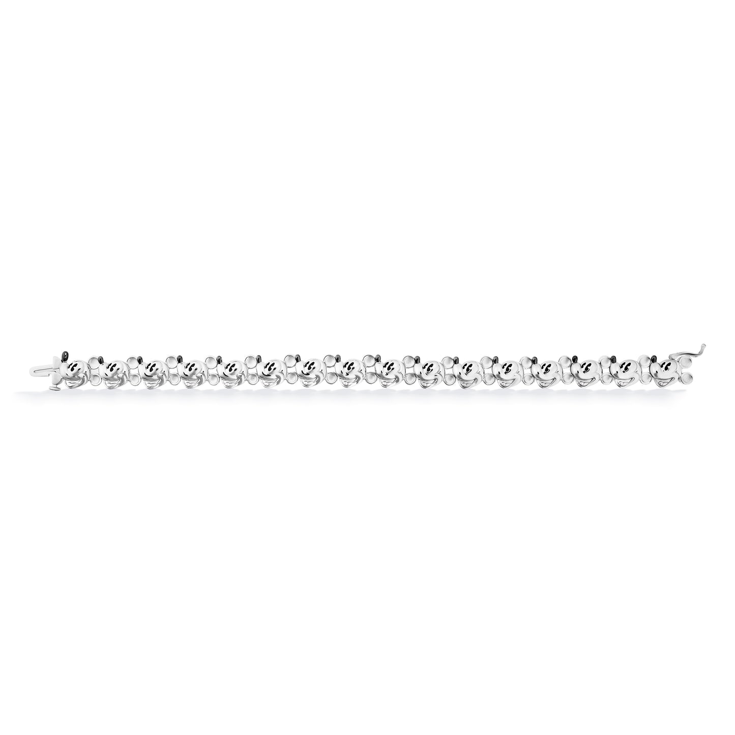 Disney Jewels Black Rhodium over Sterling Silver, Disney's Mickey Mouse Bracelet
