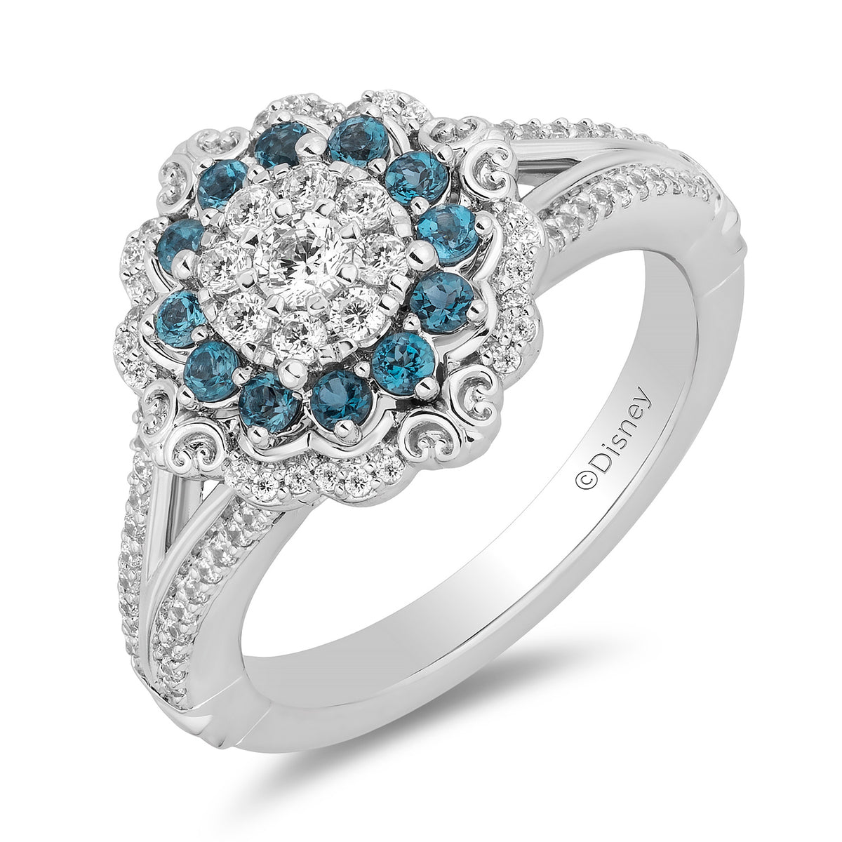 14K] Open cuff diamond ring - DAUGHTERS JEWELRY