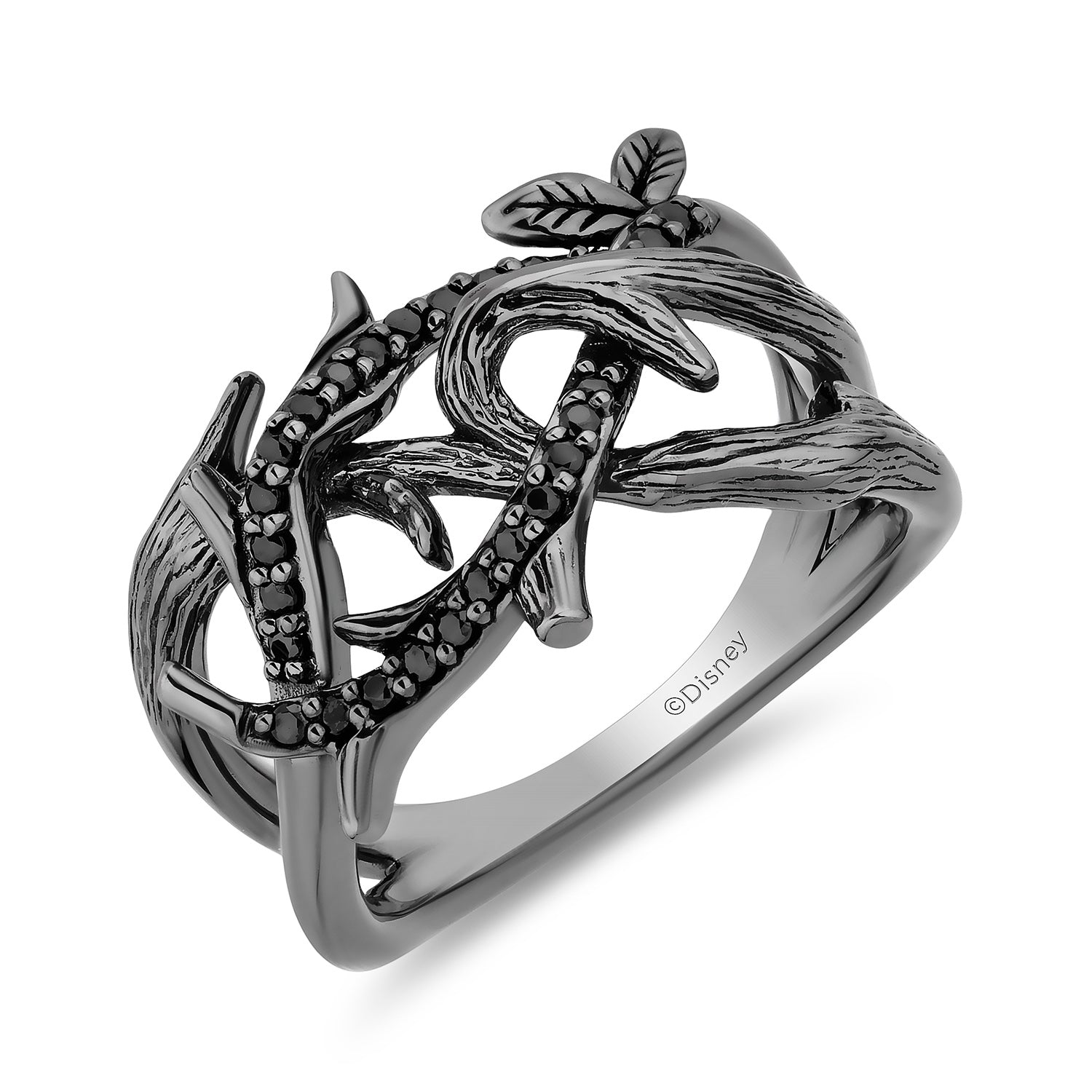 Disney Evil Queen Inspired Diamond Black Diamond Dark Woods Ring