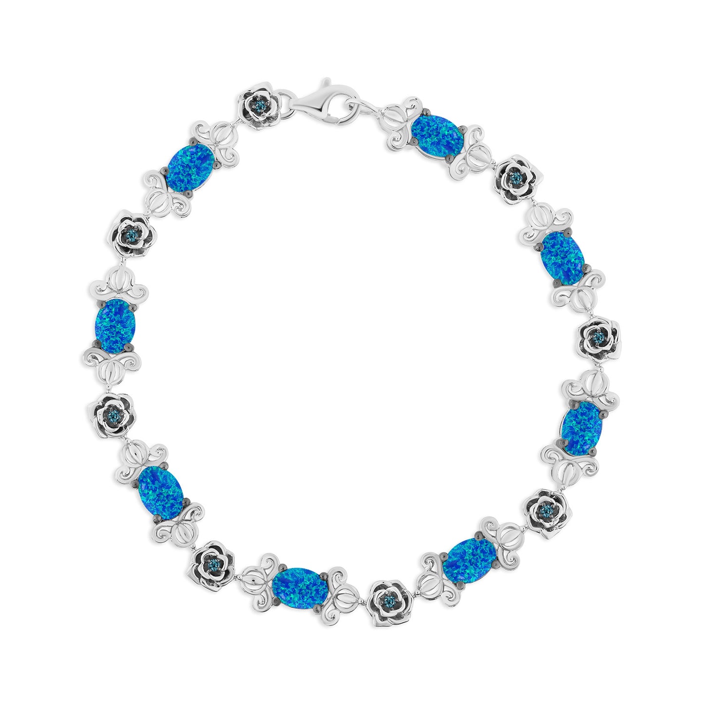 Enchanted Disney Fine Jewelry Sterling Silver Cinderella Bracelet