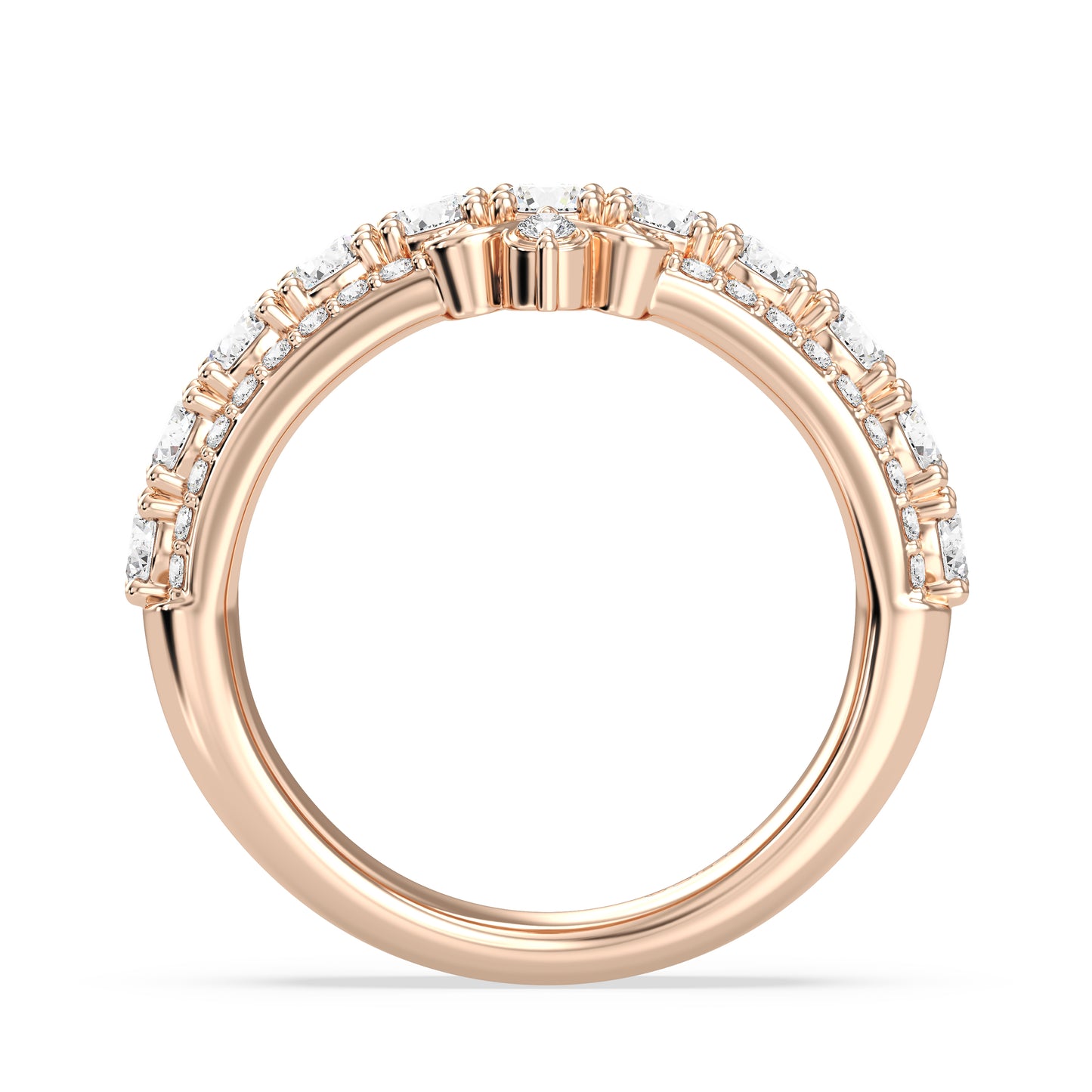 Enchanted Star Lab Grown Diamonds Cinderella Anniversary Band