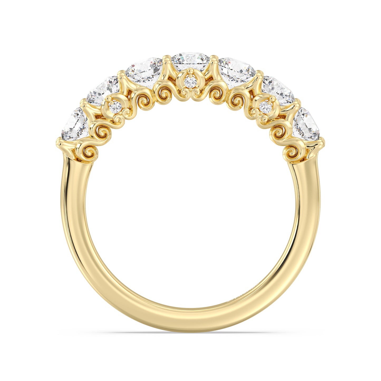 Enchanted Star Lab Grown Diamond Disney’s Cinderella Carriage Filigree Anniversary Ring