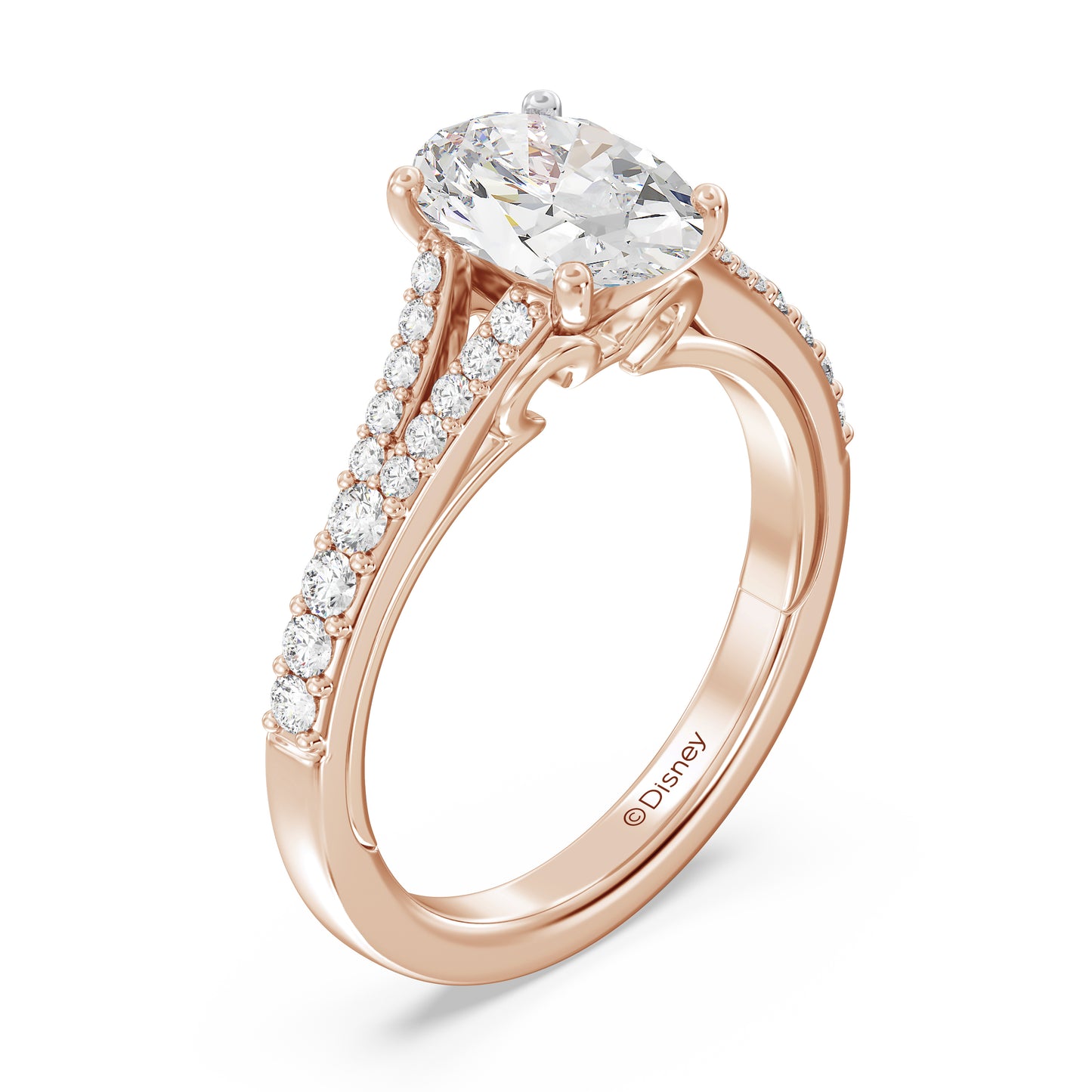 Disney Jewels Lab Grown Diamonds and 14K Gold Disney's Mickey Mouse Engagement Ring