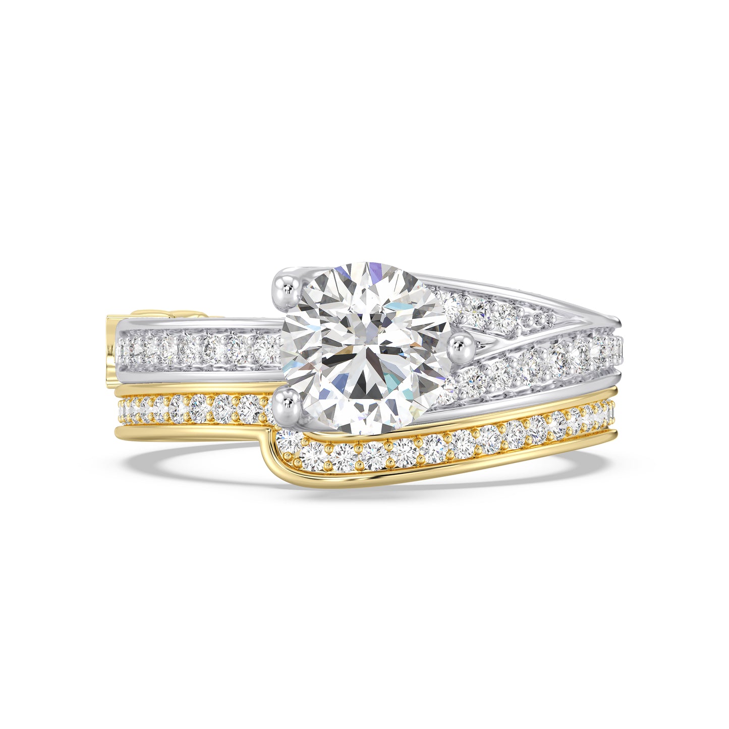 Enchanted Star 14K Gold With 1/4 CTTW Lab Grown Diamonds, Disney's Snow White Wedding Band