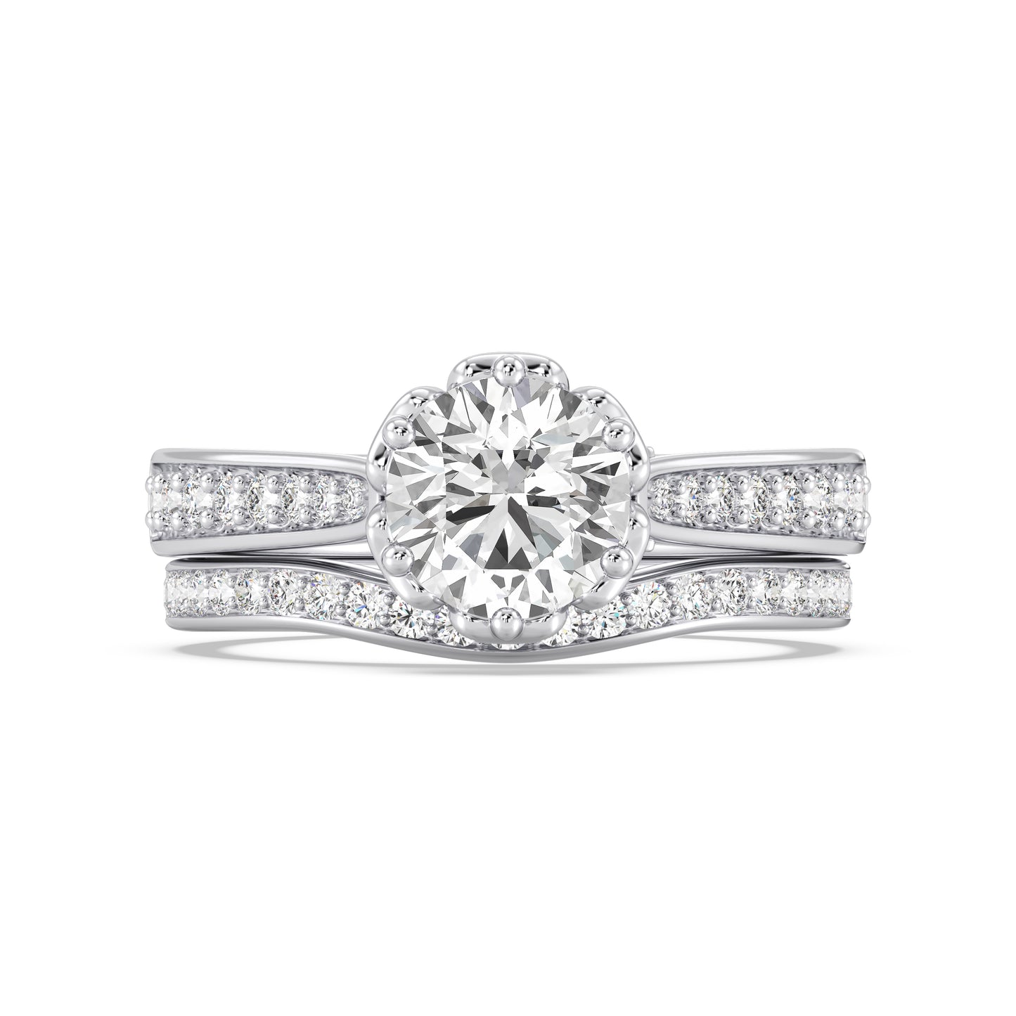 Enchanted Disney Fine Jewelry Belle Wedding Band