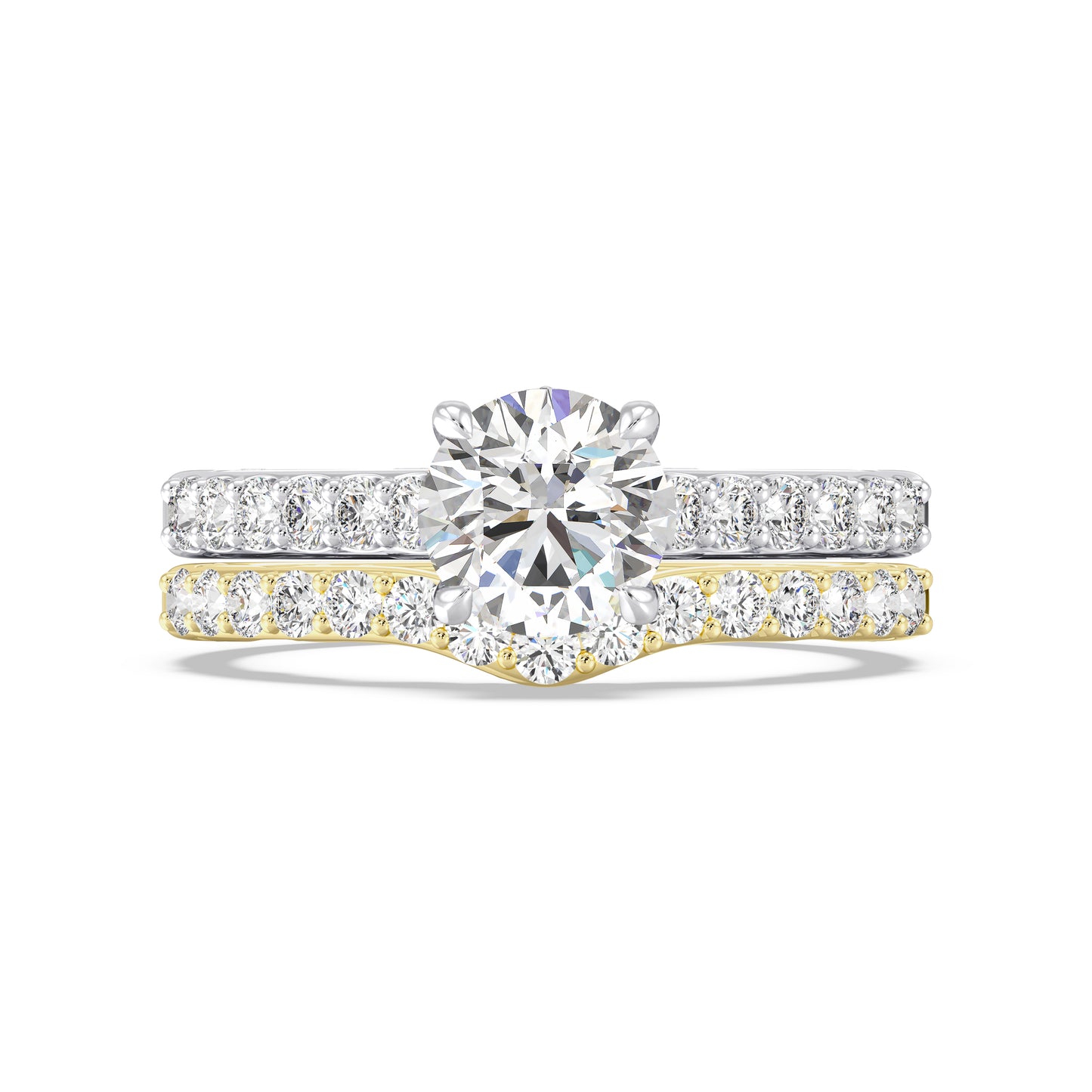 Enchanted Star 14K Gold With 3/8 CTTW Lab Grown Diamonds, Disney's Ariel Wedding Band