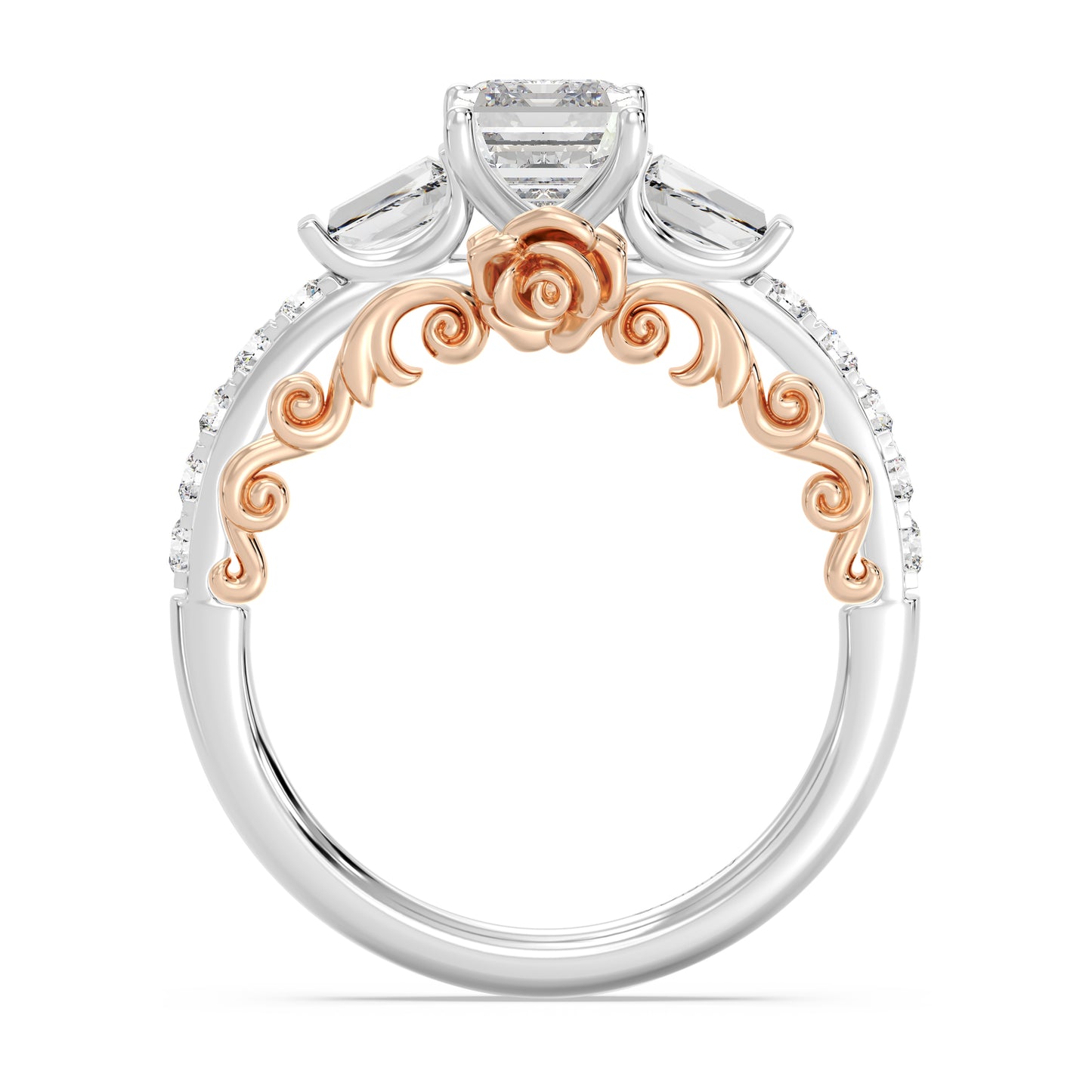 Enchanted Star Lab Grown Diamond 14K Gold Belle Gallery Engagement Ring
