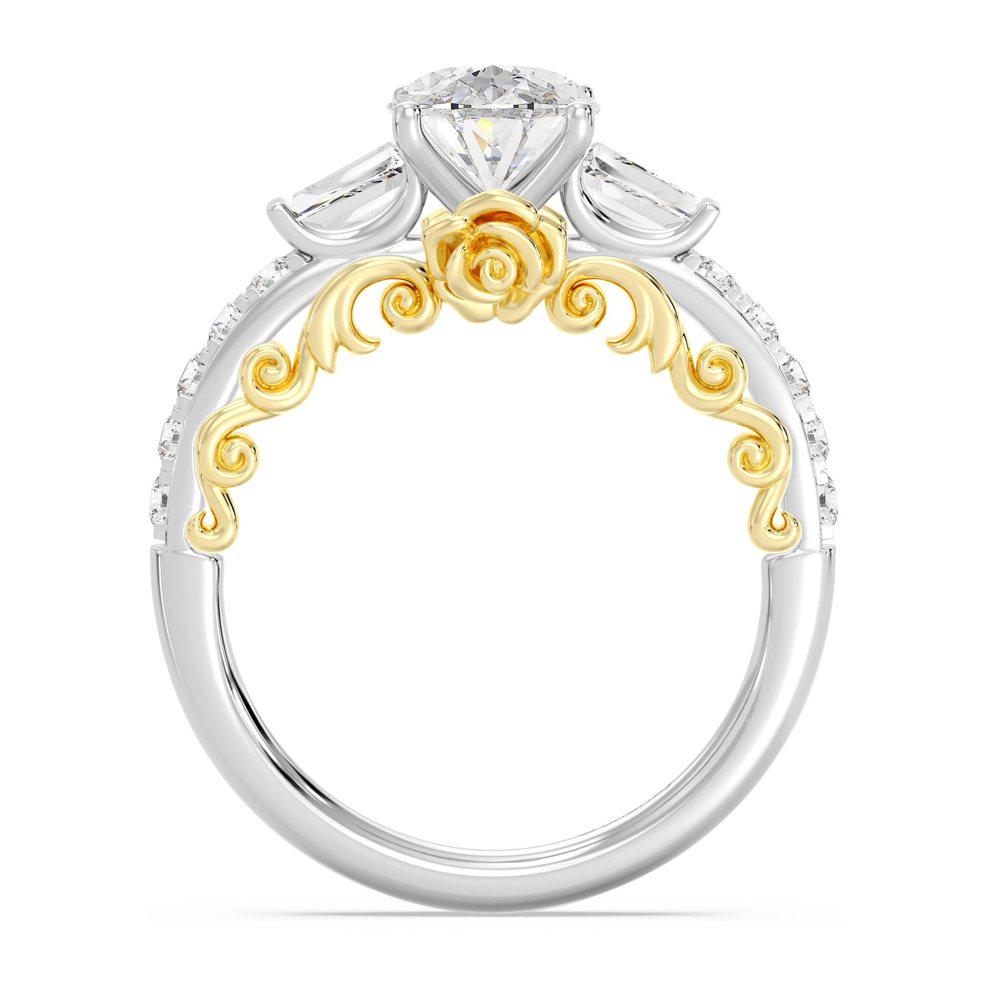 Enchanted Star Lab Grown Diamond 14K Gold Belle Gallery Engagement Ring