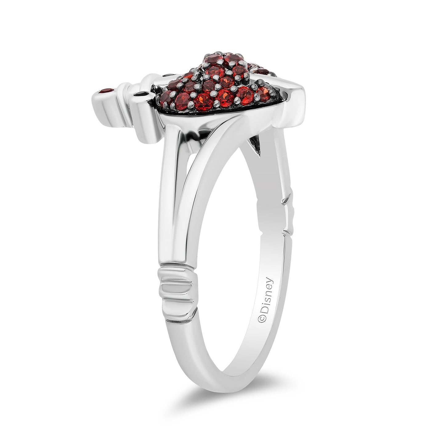Disney Evil Queen Inspired Black Diamond Ring in Black Rhodium Over Sterling Silver View 3