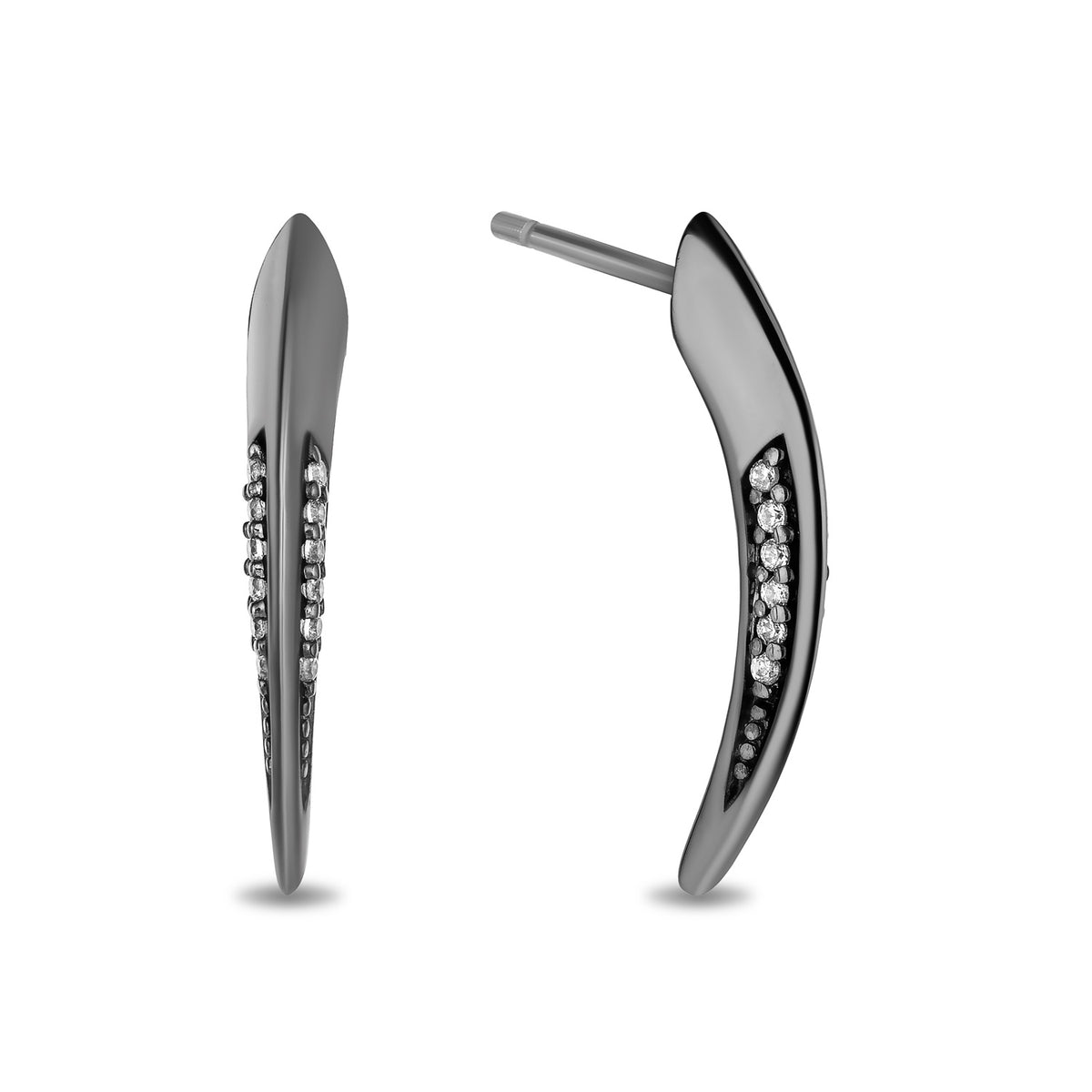 Enchanted Disney Fine Jewelry Black Rhodium Over Sterling Silver with