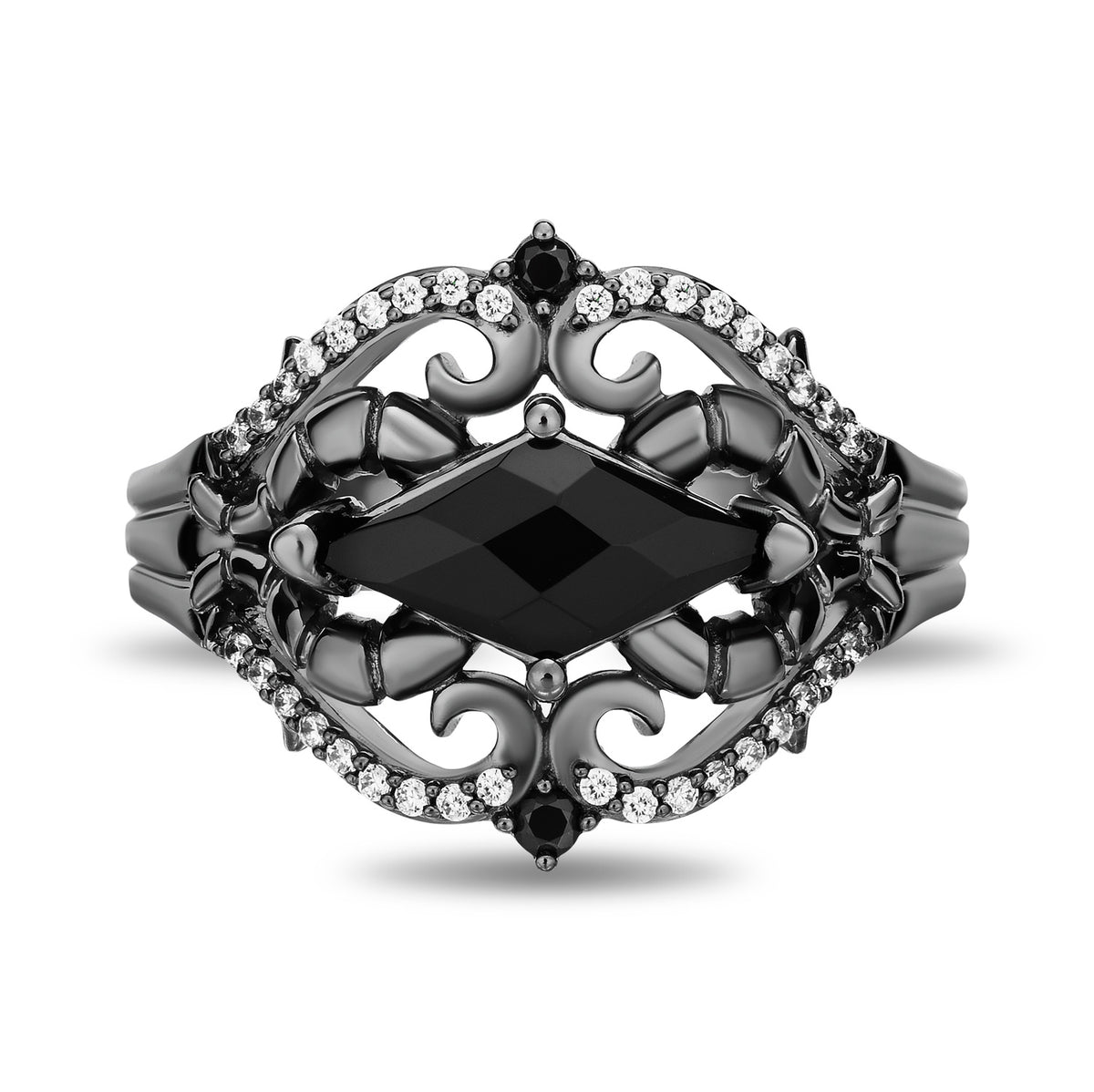 Enchanted Disney Fine Jewelry Black Rhodium Over Sterling Silver with