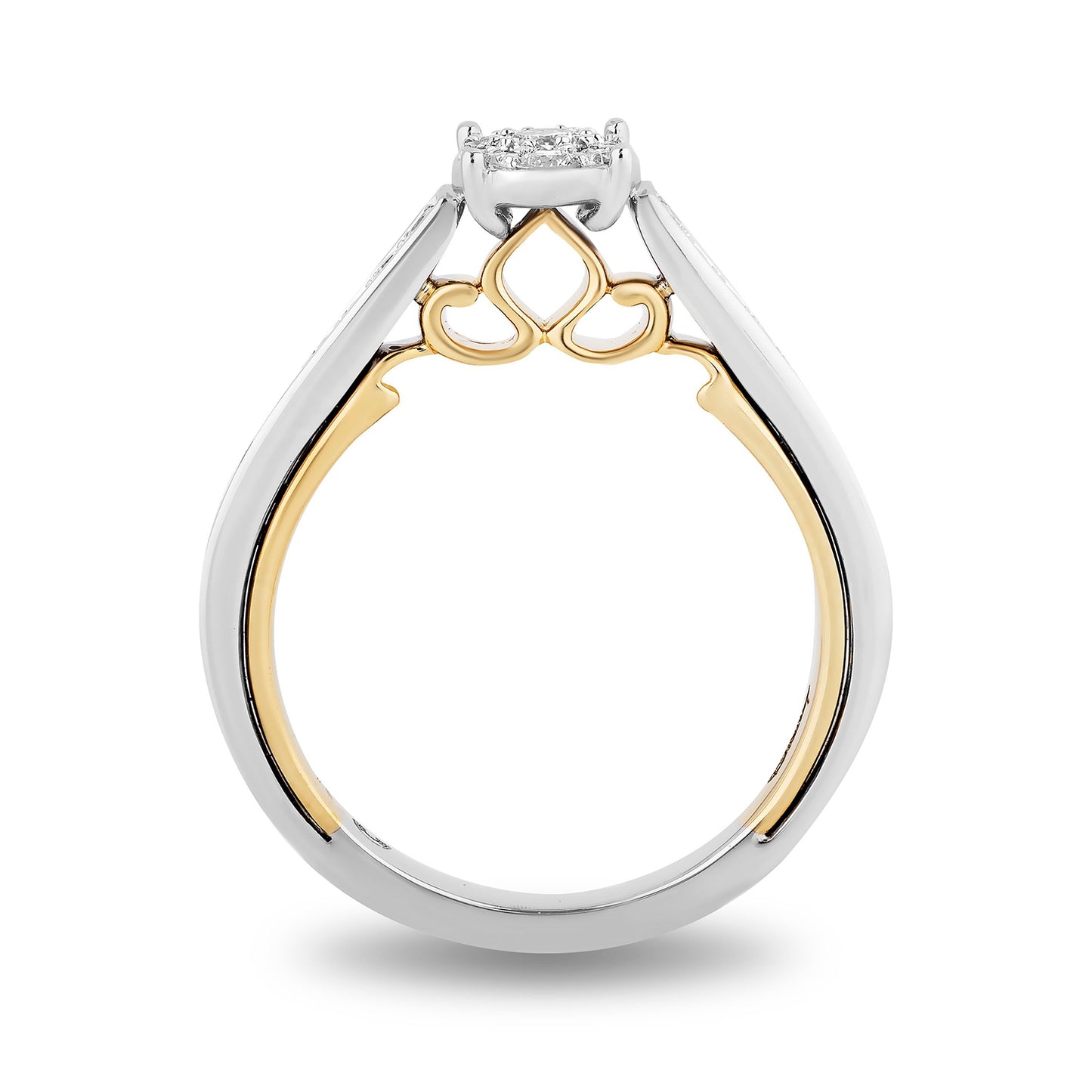 Disney Jasmine Inspired Diamond Engagement Ring 14K Yellow Gold 1/2 CTTW View 1