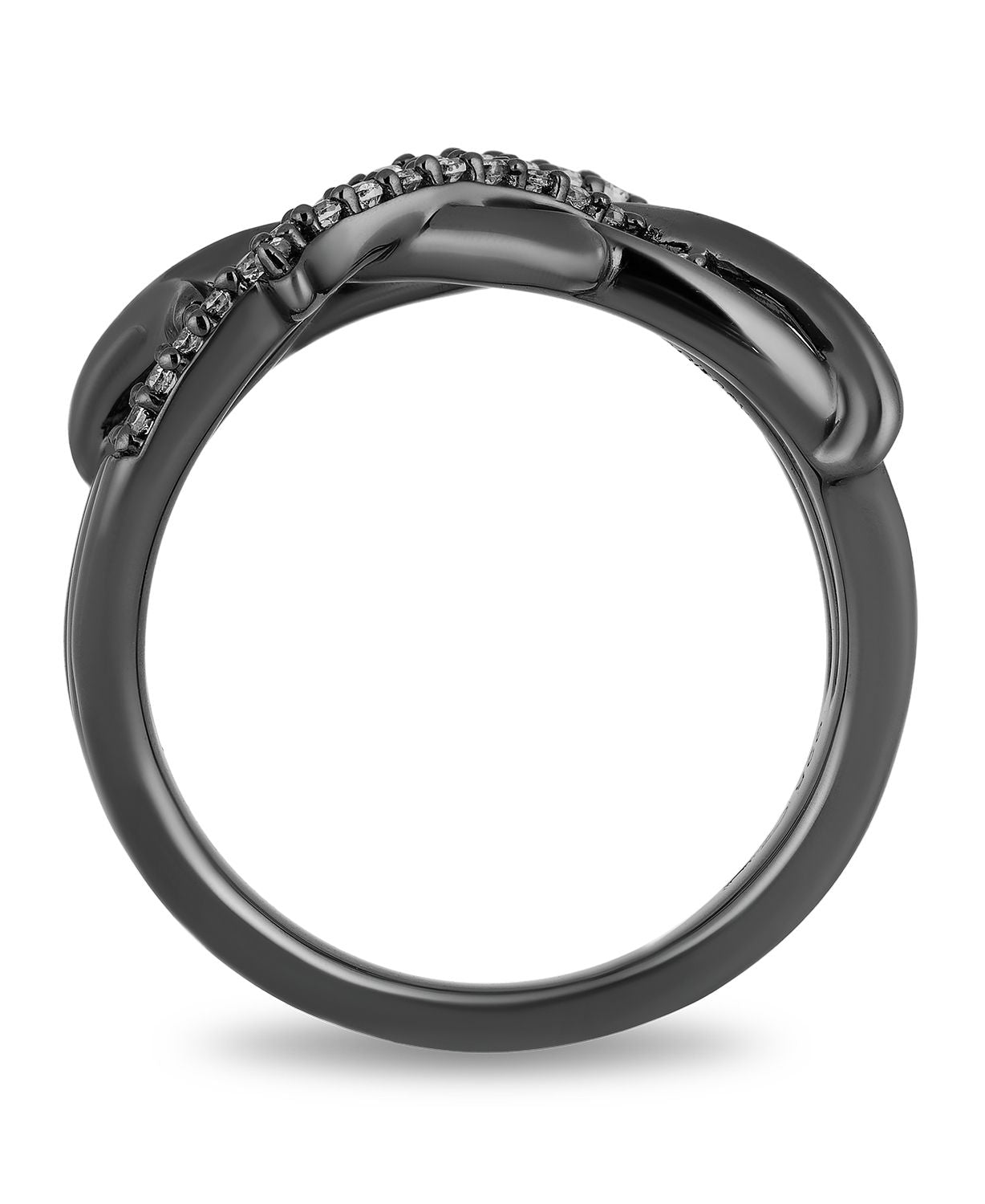 Disney Maleficent Inspired Ring Black Rhodium 1/6 CTTW View 1