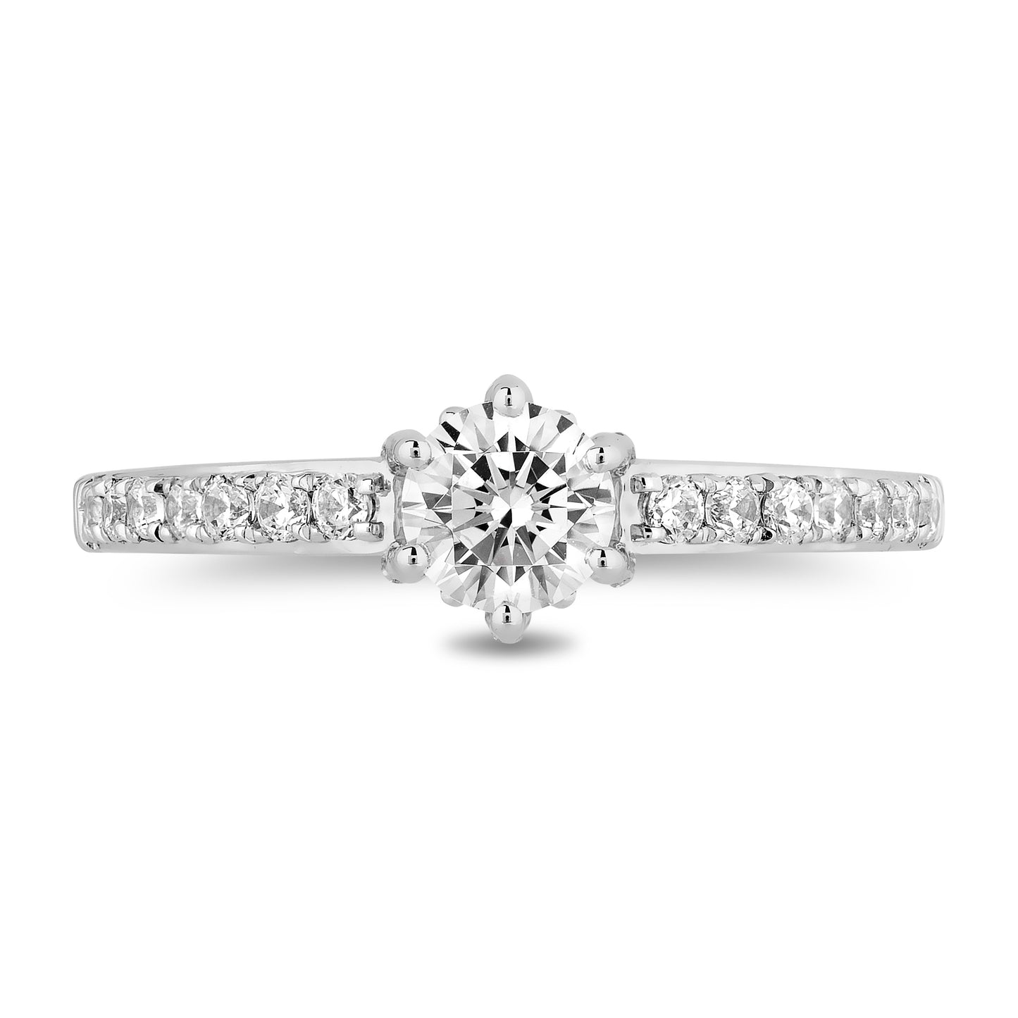 Enchanted Disney Fine Jewelry 14K White Gold with 1 CTTW Diamonds Majestic Princess Bridal Set