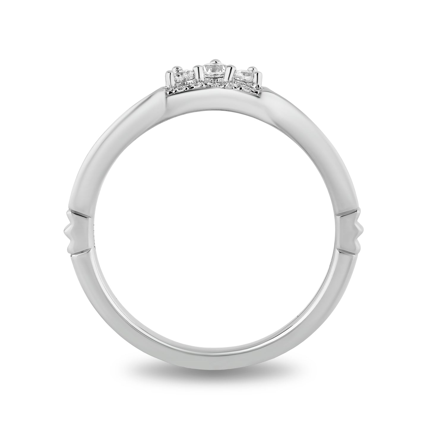 Enchanted Disney Fine Jewelry 14K White Gold with 1 CTTW Diamonds Majestic Princess Bridal Set
