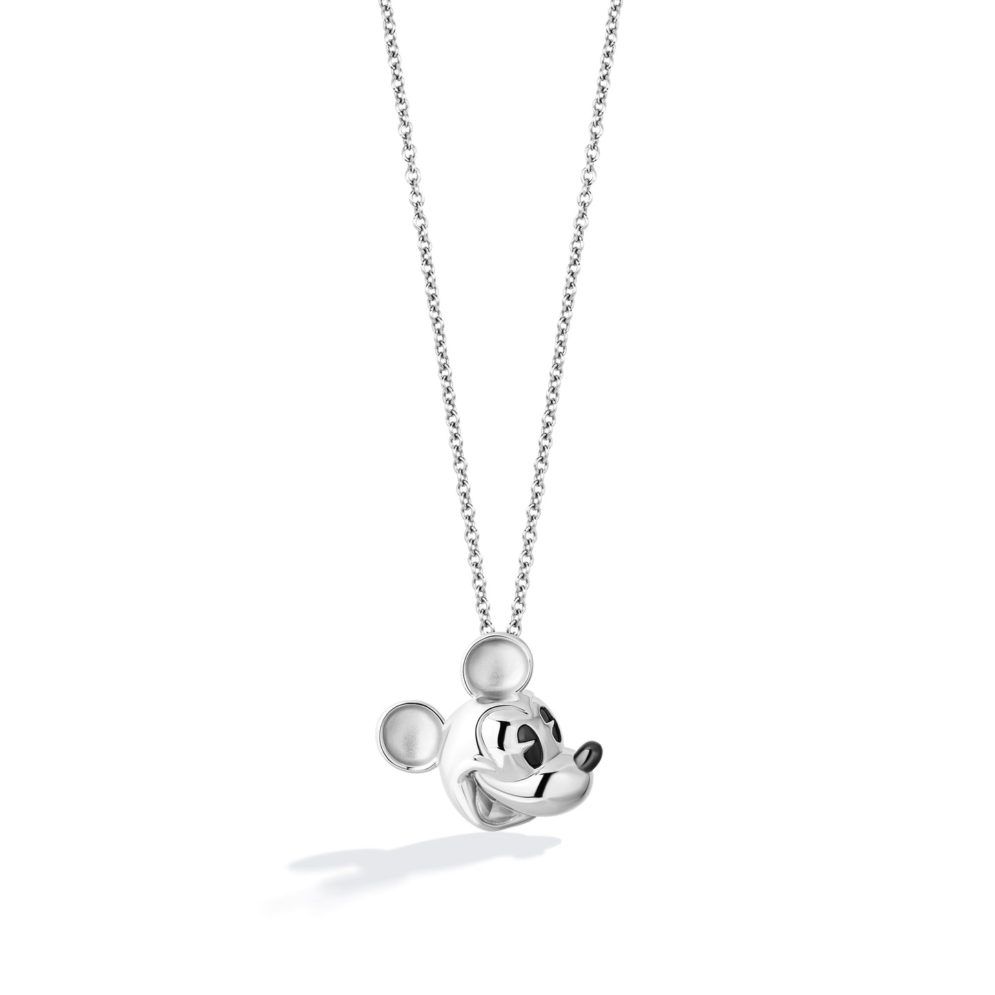 Disney Jewels Black Rhodium over Sterling Silver, Disney's Mickey Mouse Necklace