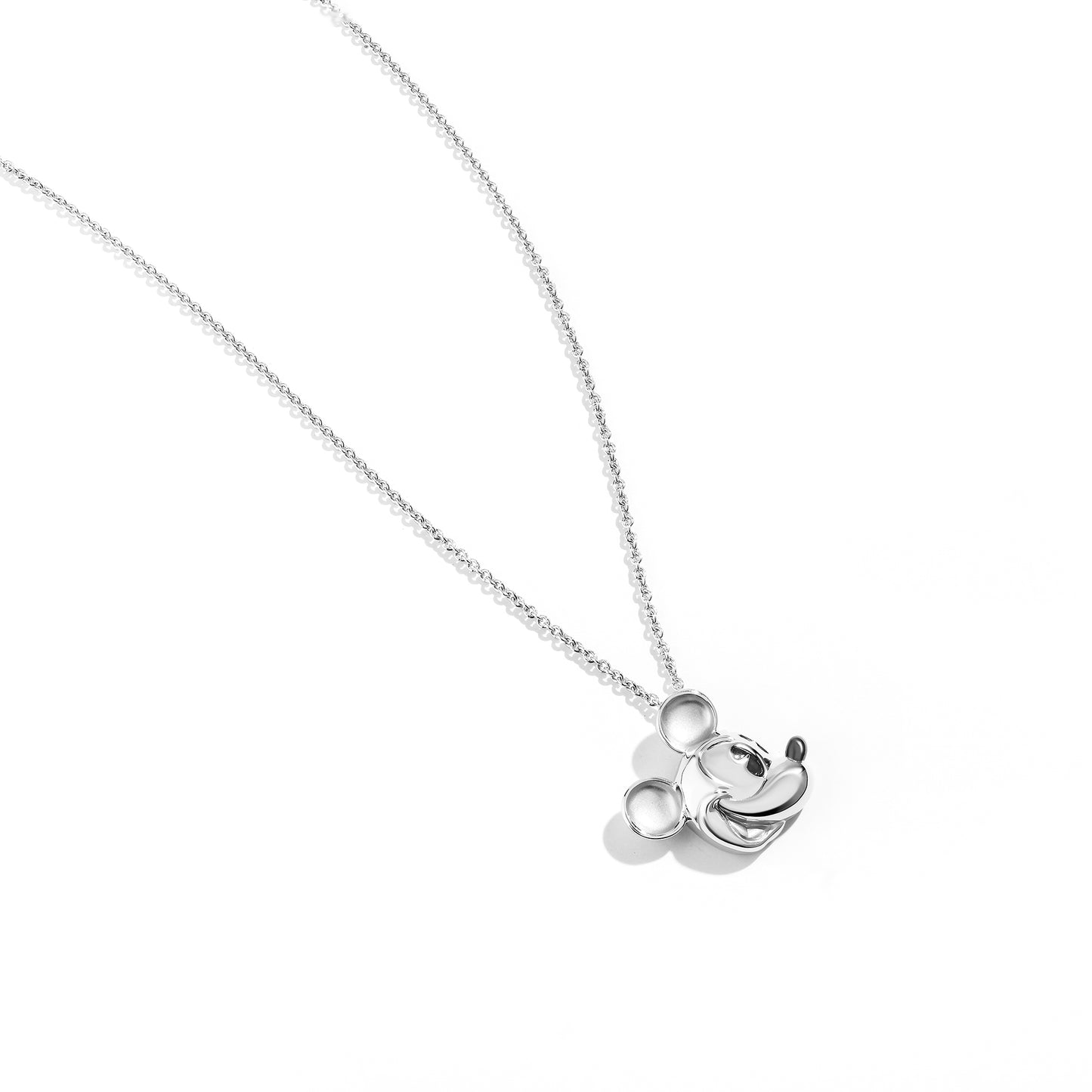 Disney Jewels Black Rhodium over Sterling Silver, Disney's Mickey Mouse Necklace