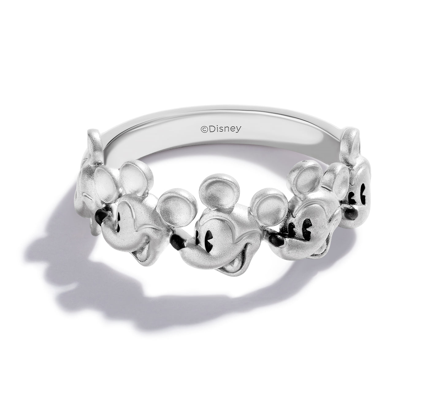Disney Jewels Black Rhodium over Sterling Silver, Disney's Mickey Mouse Ring