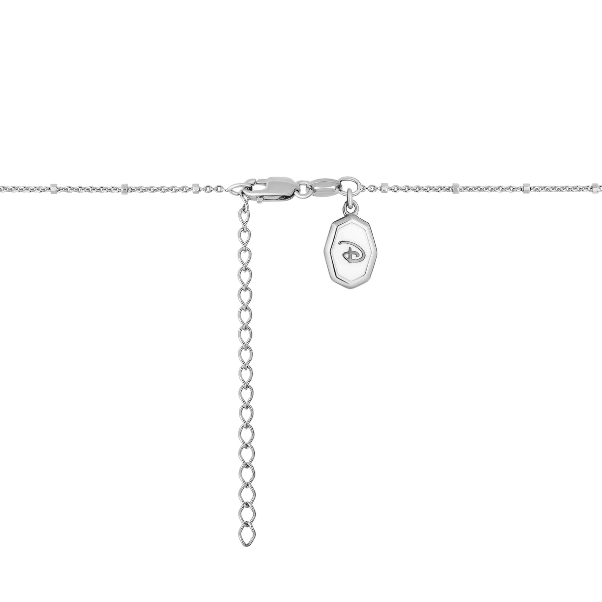 Disney Jewels 14K Rose Gold over Sterling Silver with 1/20 CTTW Diamonds Alphabet 'J' Disney's Winnie The Pooh Necklace