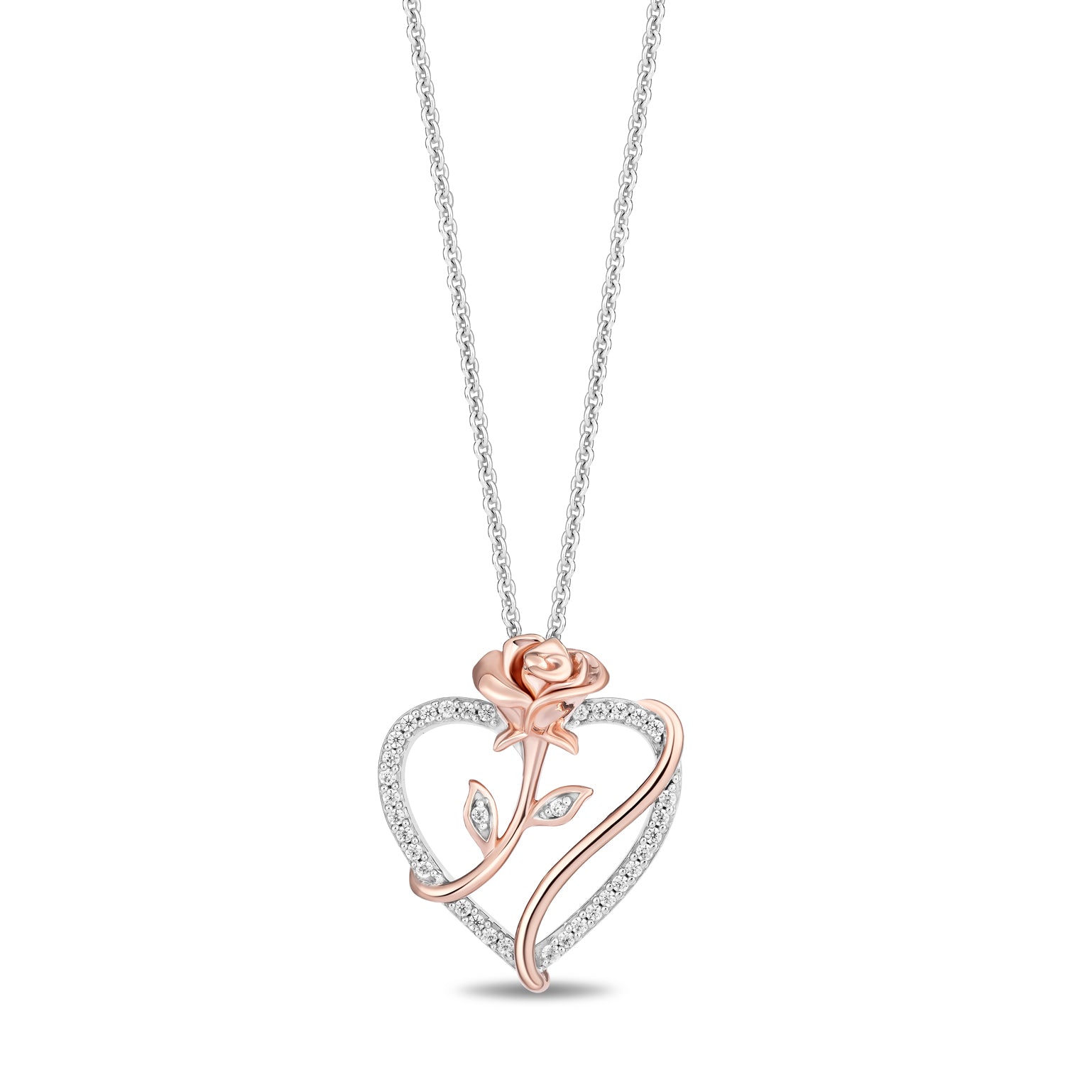 Enchanted Disney Fine Jewelry 14K Rose Gold Over Sterling Silver