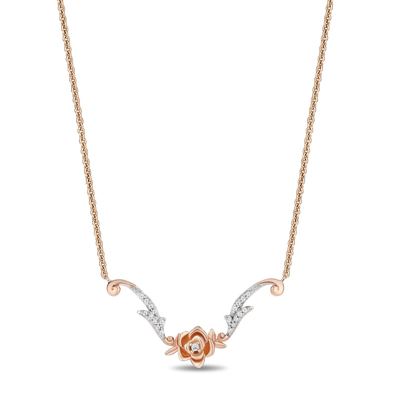 enchanted_disney-belle_rose_necklace_1/10CTTW_1