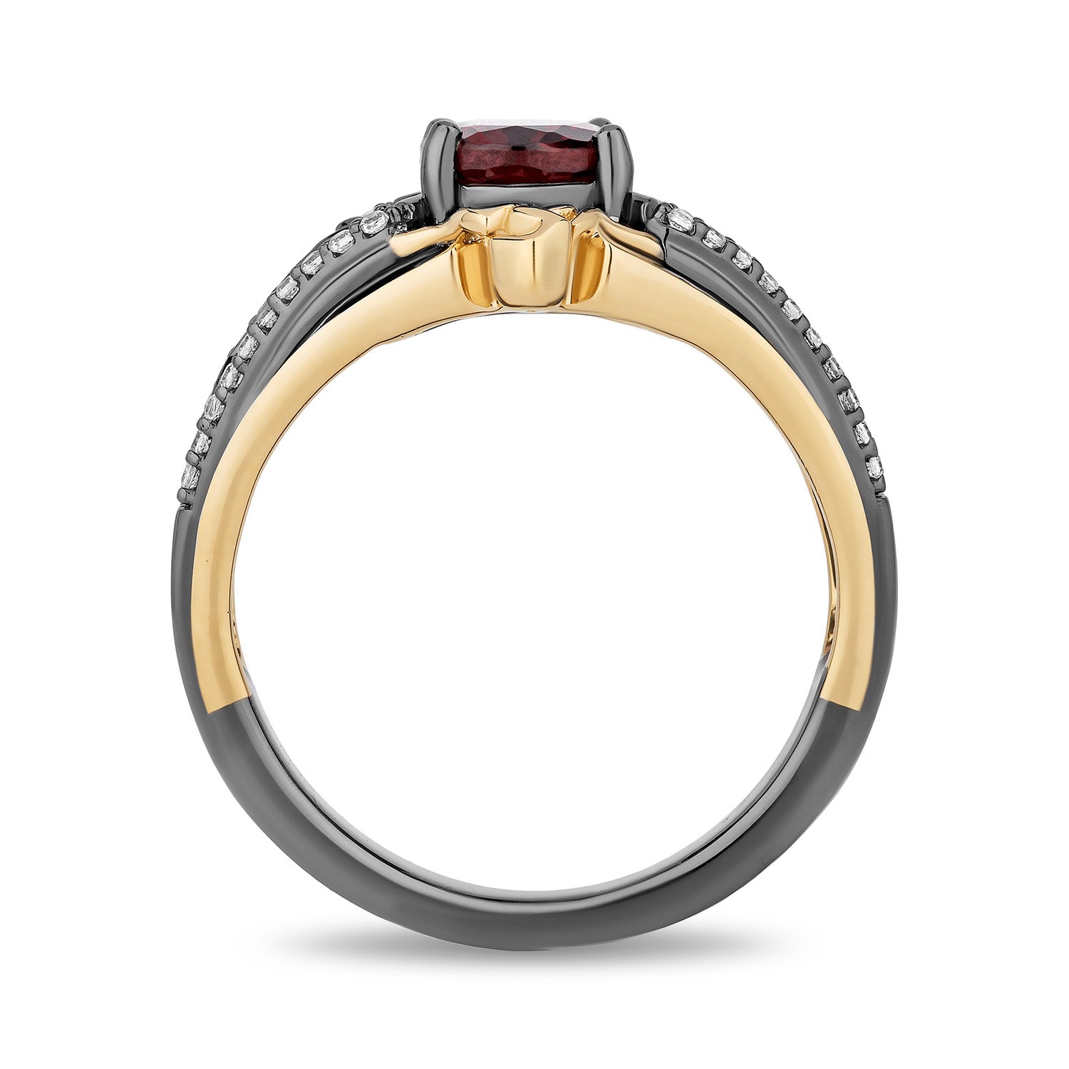 Disney Evil Queen Inspired Diamond Ring in Black Rhodium Over