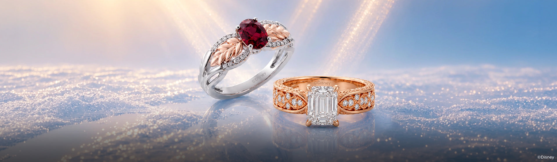 Disney's Anna Inspired Lab Grown Diamond Engagement & Bridal Rings Desktop Banner