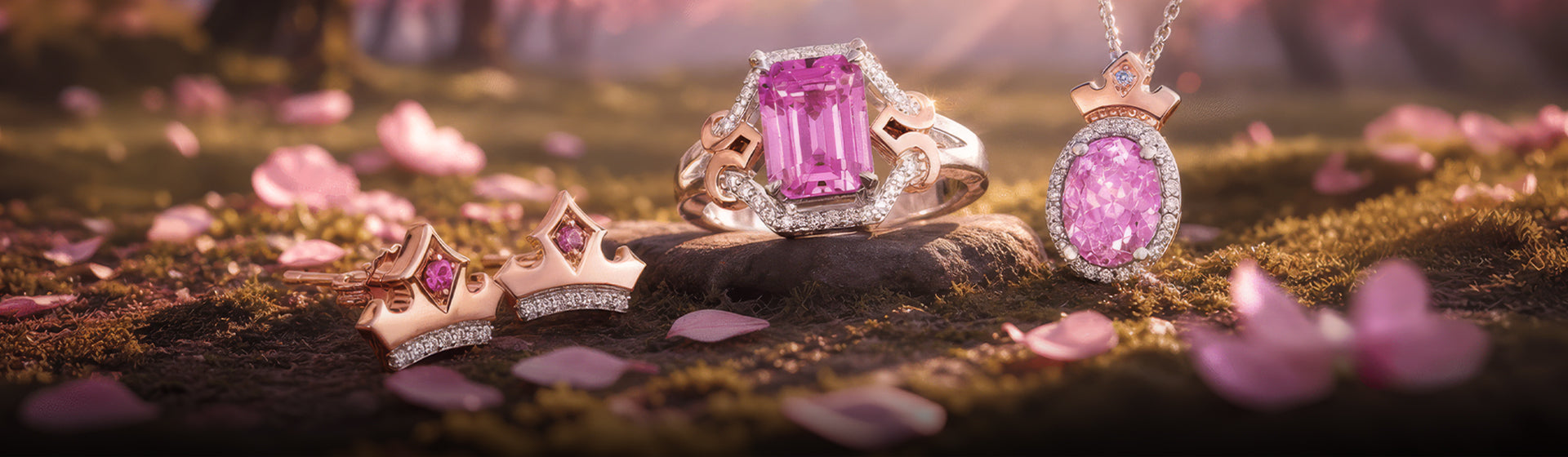 Explore diamond and gemstone rings inspired by Disney's Aurora Desktop Banner