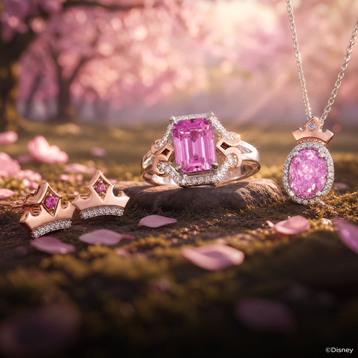Disney's Aurora Inspired Diamond And Gemstone Jewelry Mobile Banner