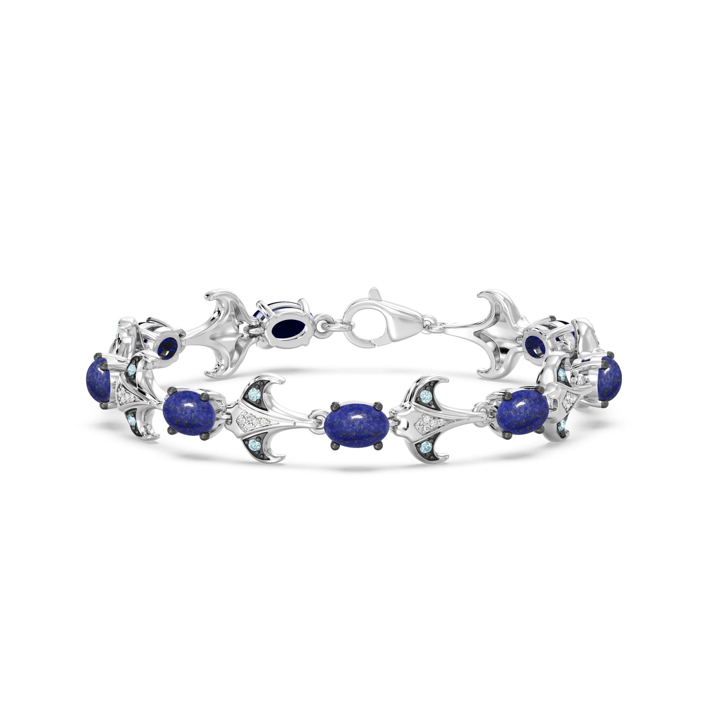 Enchanted Disney Fine Jewelry Sterling Silver 1/8 CTTW Diamonds Moana Bracelet