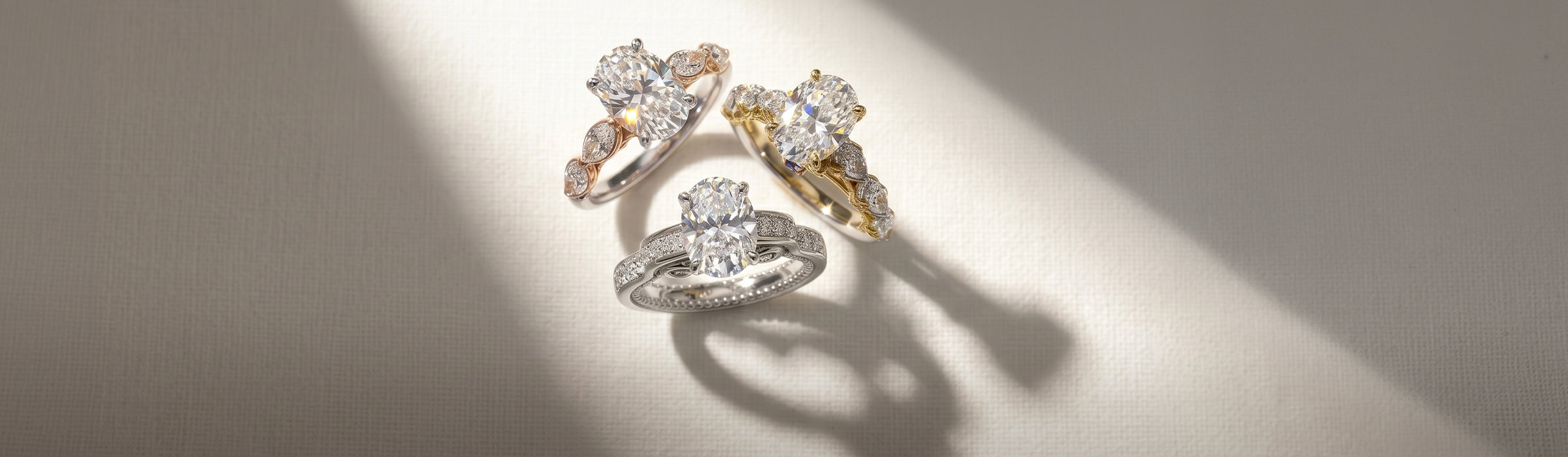 10K Gold Engagement Rings Desktop Banner