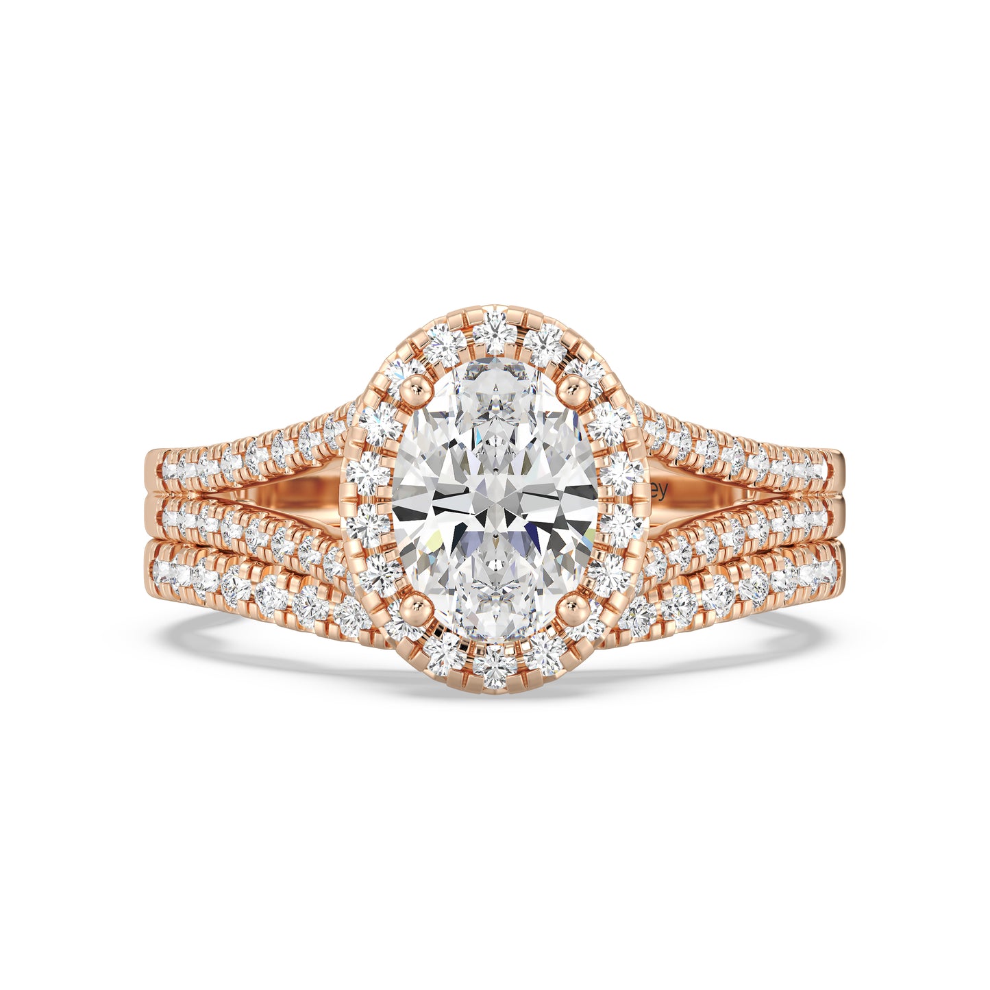 Enchanted Star Lab Grown Diamond 14K Gold Cinderella Engagement Ring Set