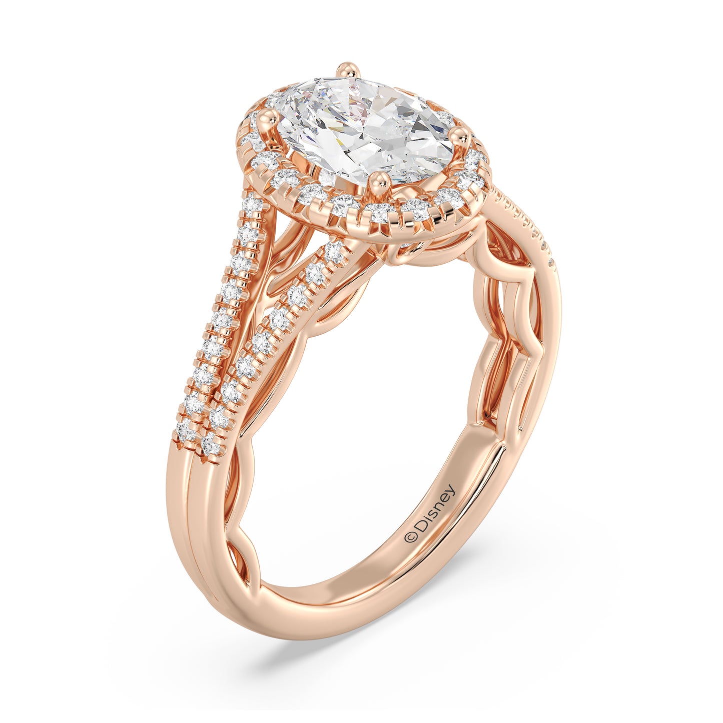 Enchanted Star Lab Grown Diamond 14K Gold Cinderella Engagement Ring Set