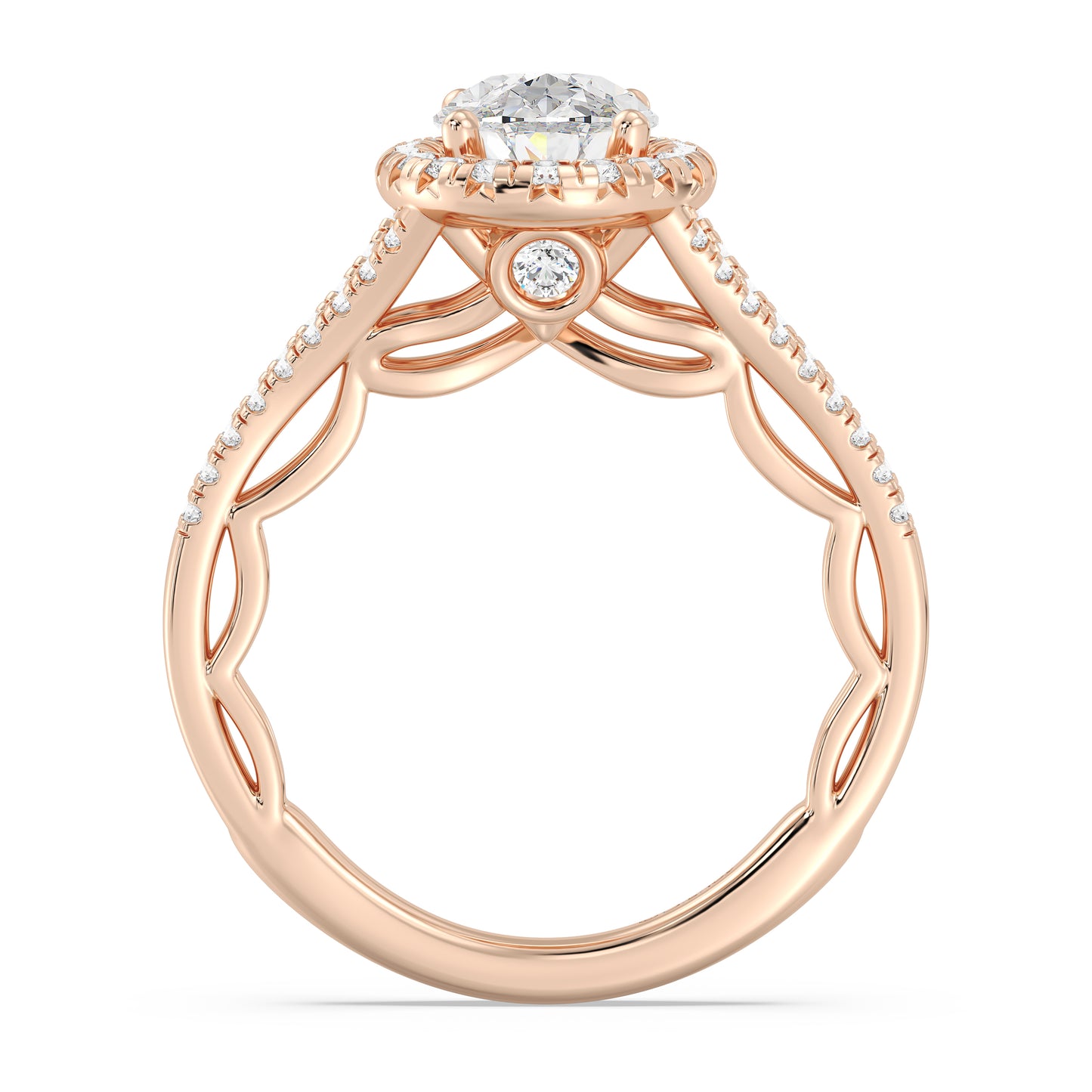 Enchanted Star Lab Grown Diamond 14K Gold Cinderella Engagement Ring Set