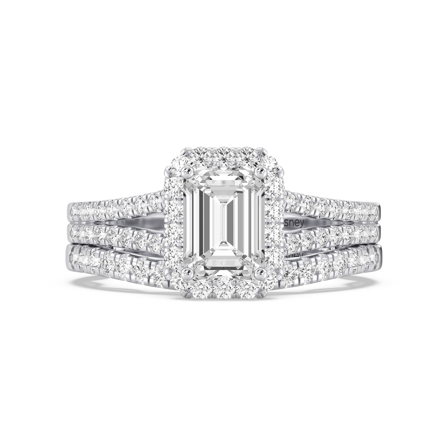 Enchanted Star Lab Grown Diamond 14K Gold Cinderella Engagement Ring Set
