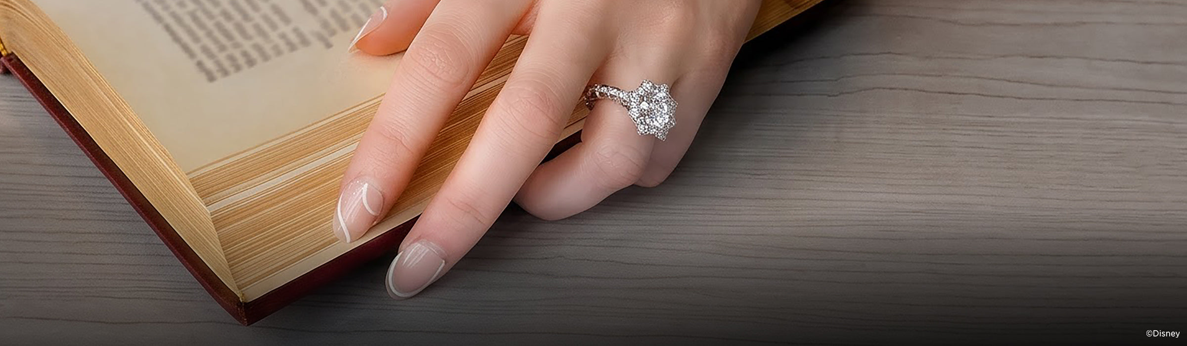 Disney's Belle Inspired Lab Grown Diamond Engagement & Bridal Rings Desktop Banner