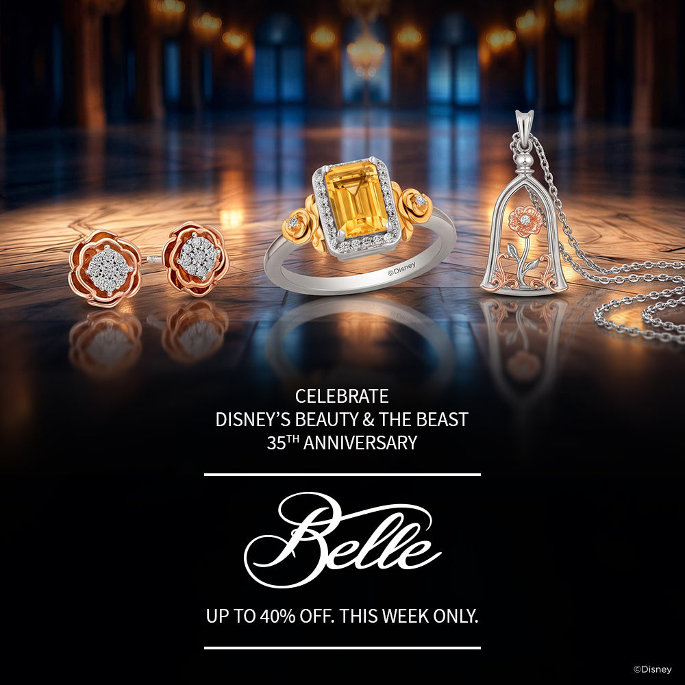 Disney's Belle Inspired Diamond And Gemstone Jewelry Mobile Banner