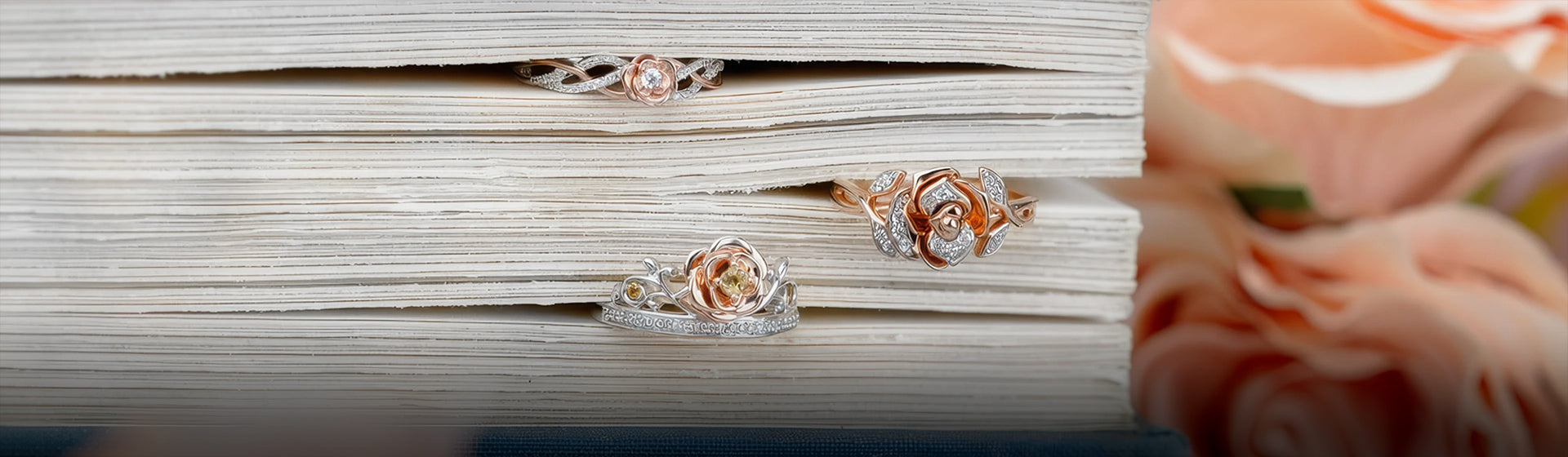 Explore diamond and gemstone earrings inspired by Disney's Belle Desktop Banner