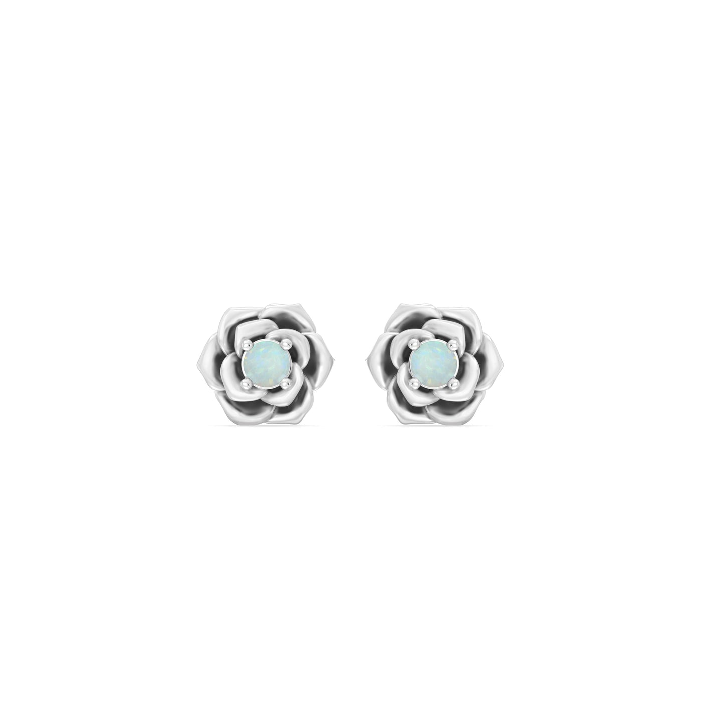 Enchanted Disney Fine Jewelry Sterling Silver With Created Opal Cinderella Earrings