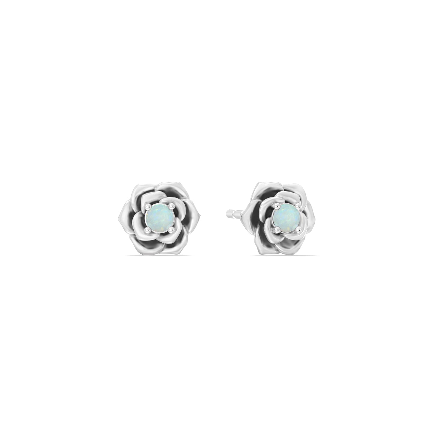 Enchanted Disney Fine Jewelry Sterling Silver With Created Opal Cinderella Earrings