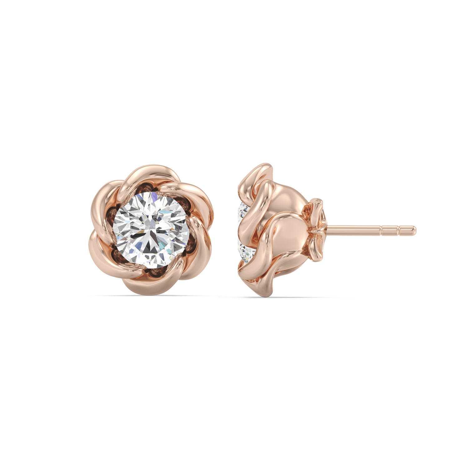 Enchanted Star 2 CTTW Lab Grown Diamond Belle Stud Earrings