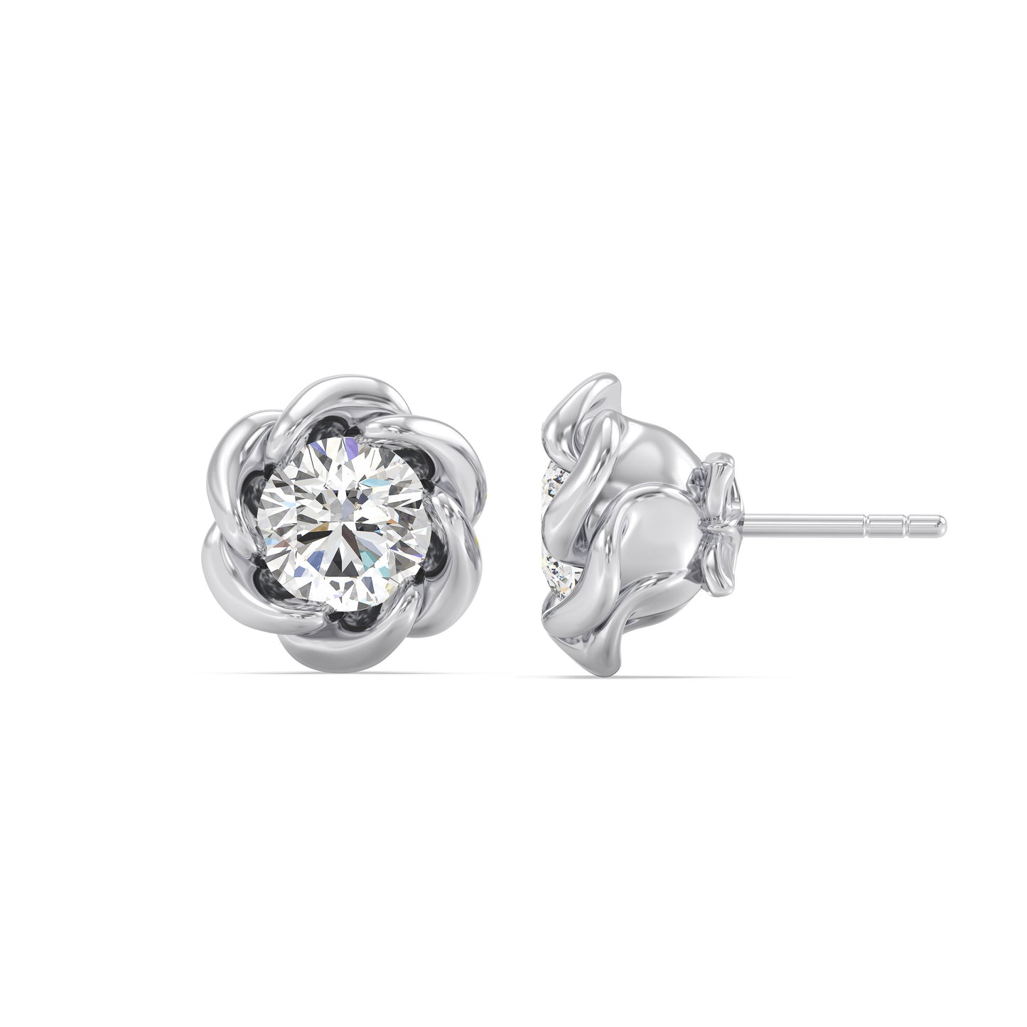 Enchanted Star 2 CTTW Lab Grown Diamond Belle Stud Earrings