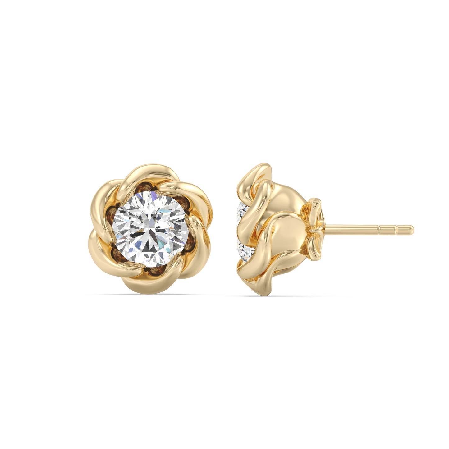 Enchanted Star 2 CTTW Lab Grown Diamond Belle Stud Earrings