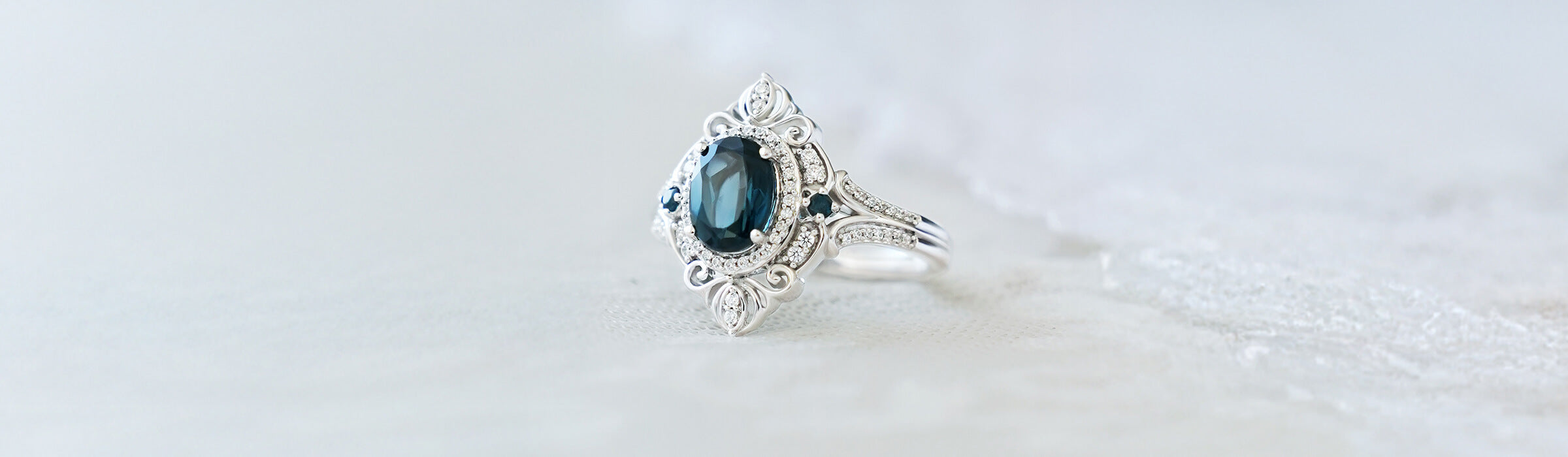 Sterling Silver Diamond Engagement Rings Desktop Banner