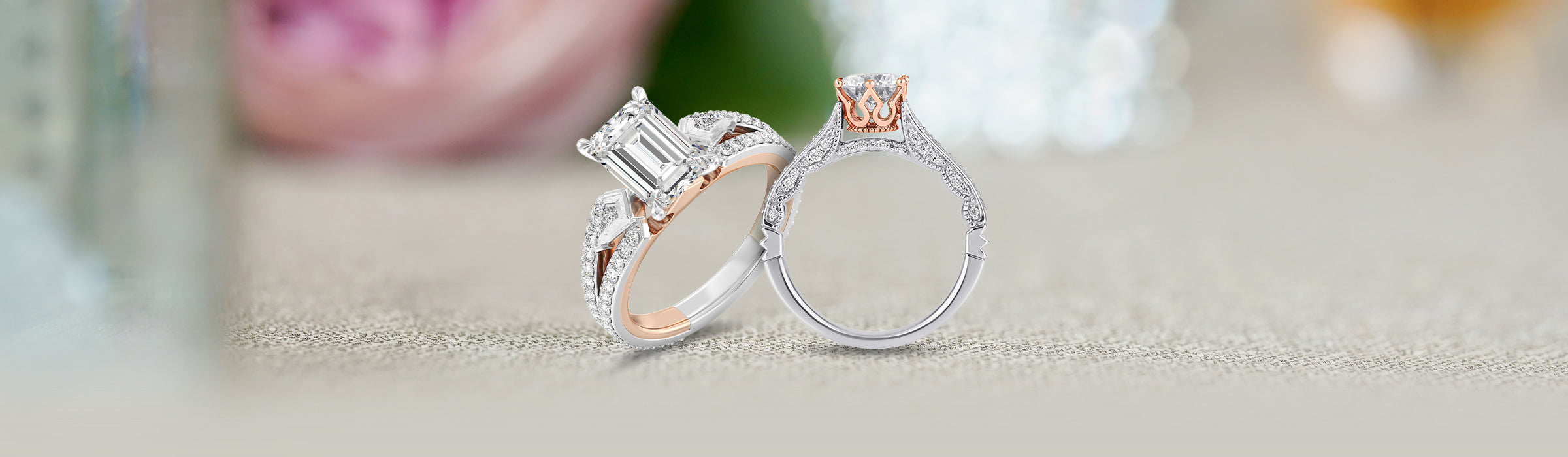 Engagement Rings priced above $5000 Desktop Banner
