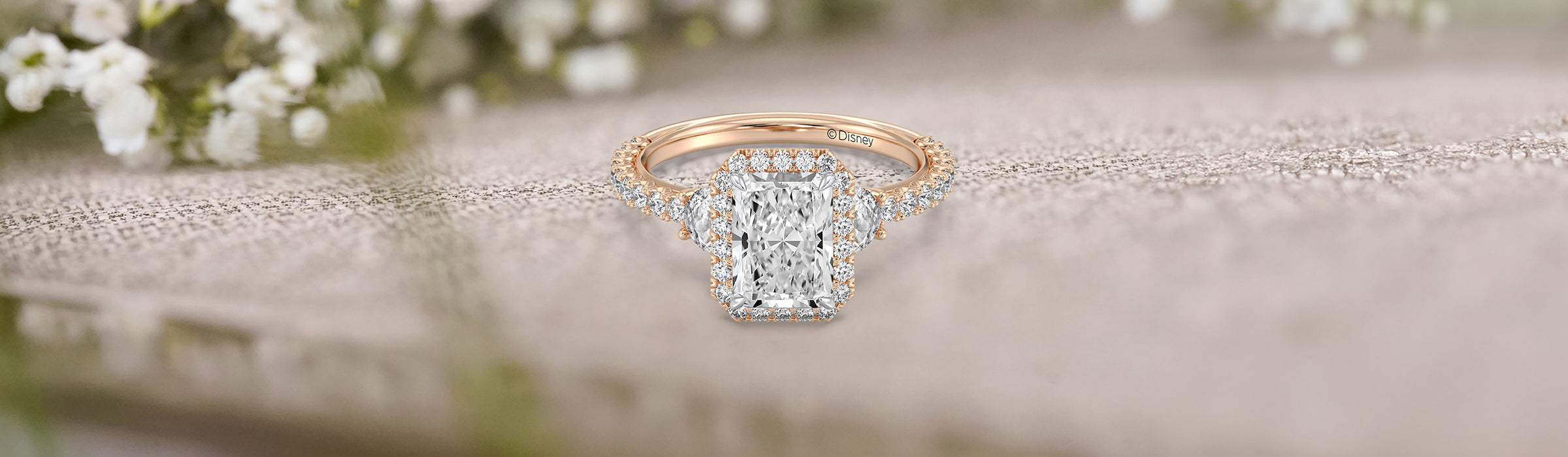 Radiant Cut Diamond Engagement Rings Desktop Banner