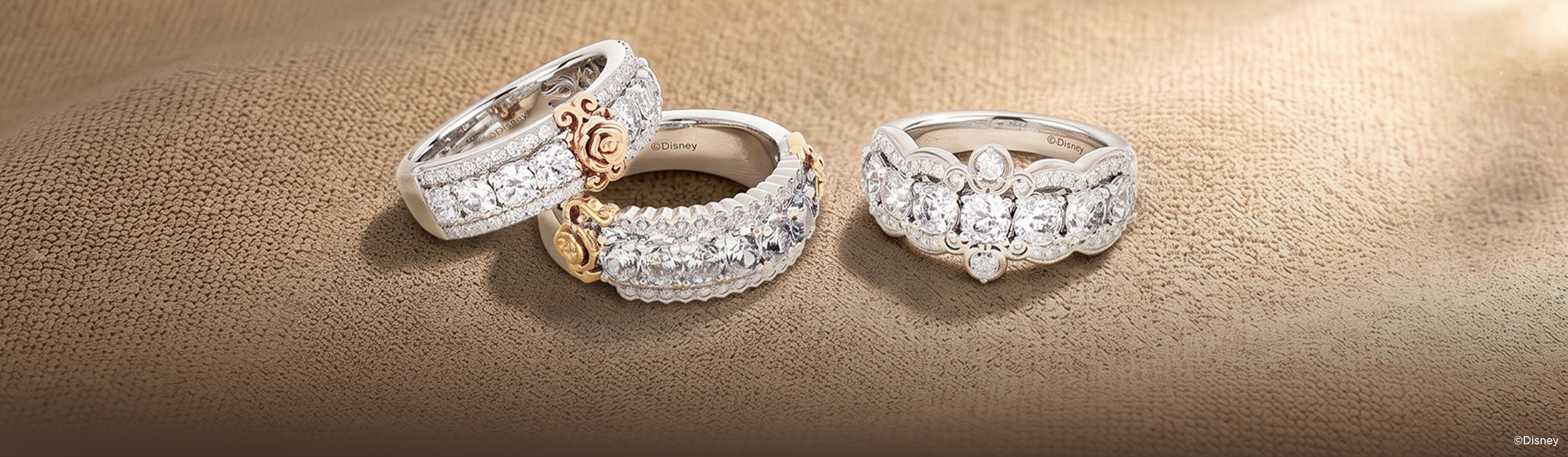 Disney Princess Rapunzel Inspired Anniversary Rings Desktop Banner