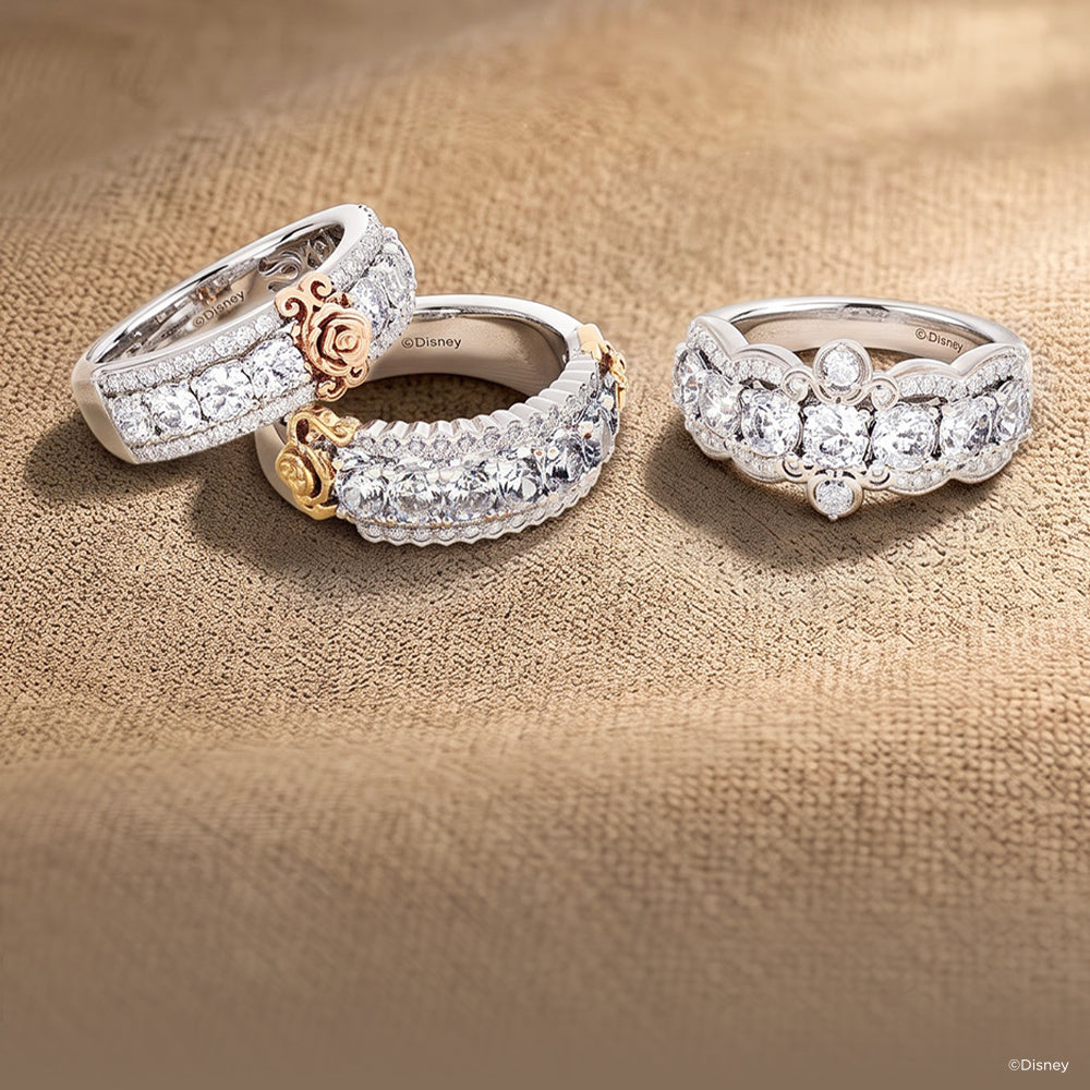 Disney Princess Rapunzel Inspired Anniversary Rings Mobile Banner