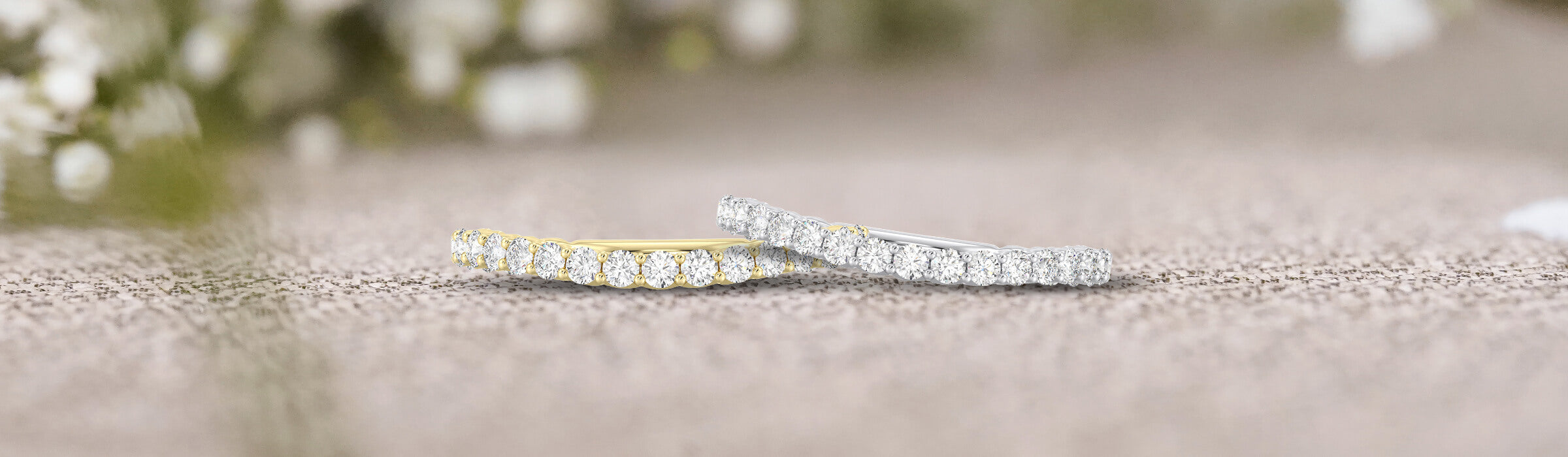 Diamond Wedding Bands Desktop Banner